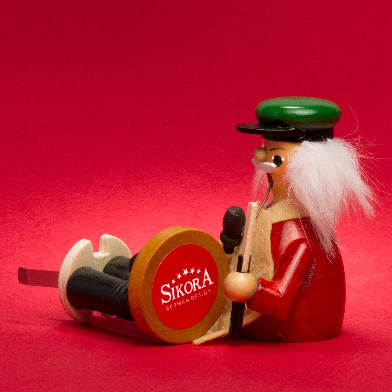 Drechselmeister SIKORA rot Weihnachtsfigur - Motive aus Räuchermännchen SIKORA verschiedene RM-C C18 Holz