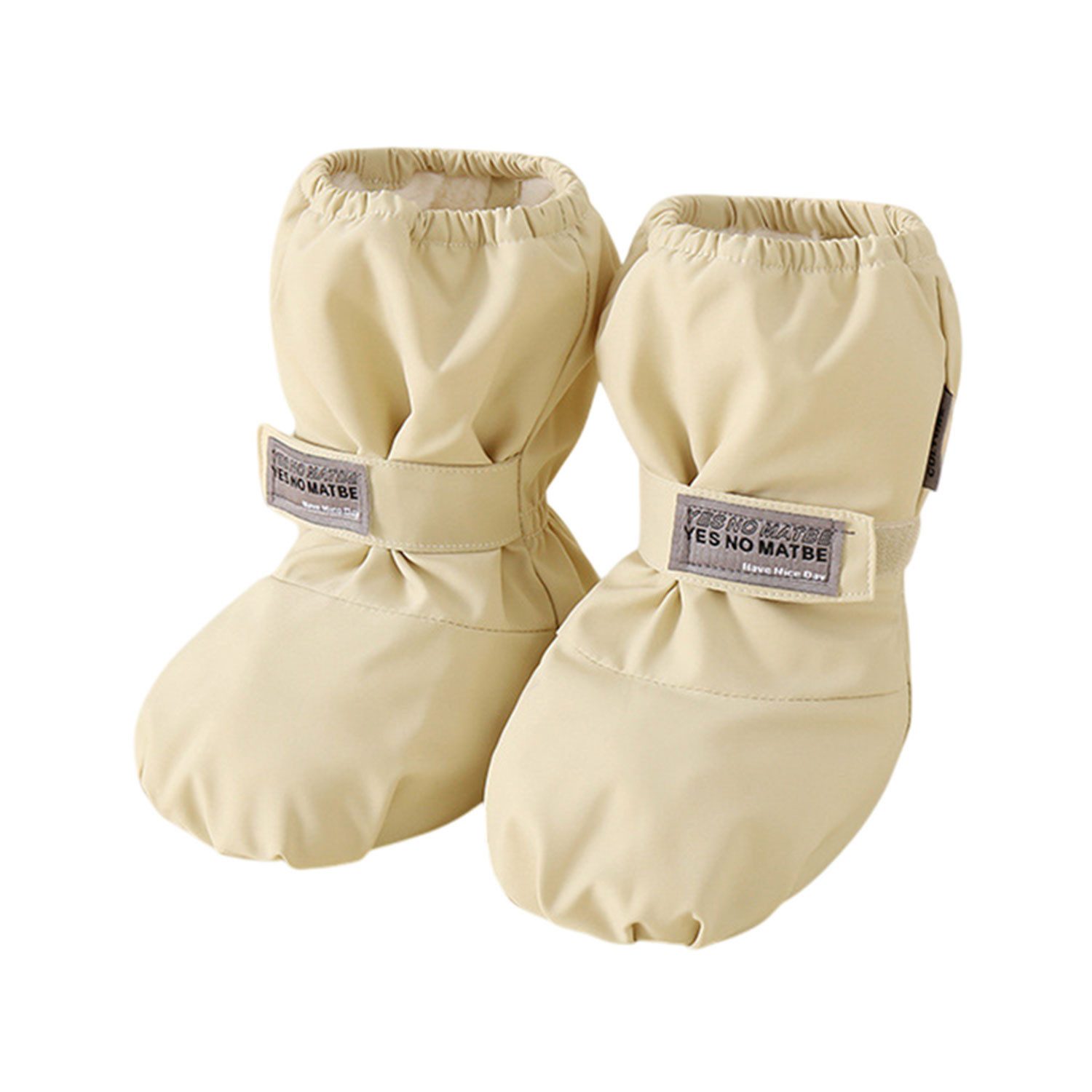 Refttenw Baby-Schuh Outdoorschuh mit Plüsch Gefüttert, Wasserabweisend Babystiefel zum Schlupfen
