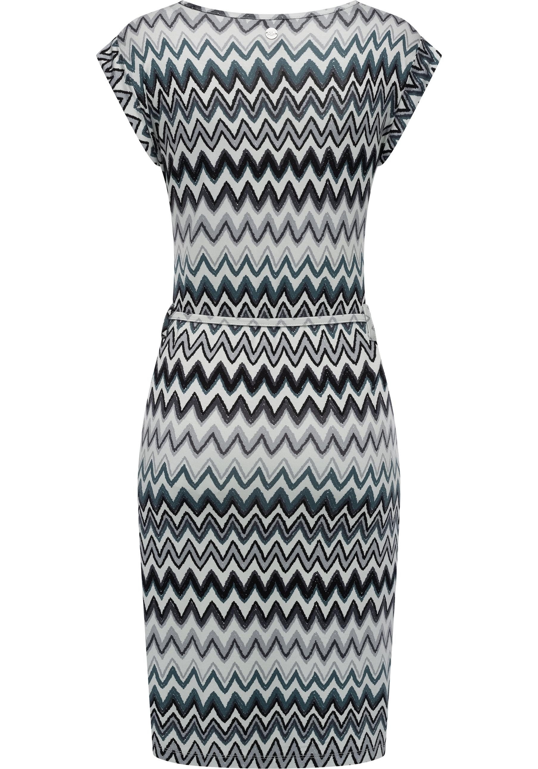 Ragwear Sommerkleid Taggien Print Leichtes, bequemes Midikleid mit Muster