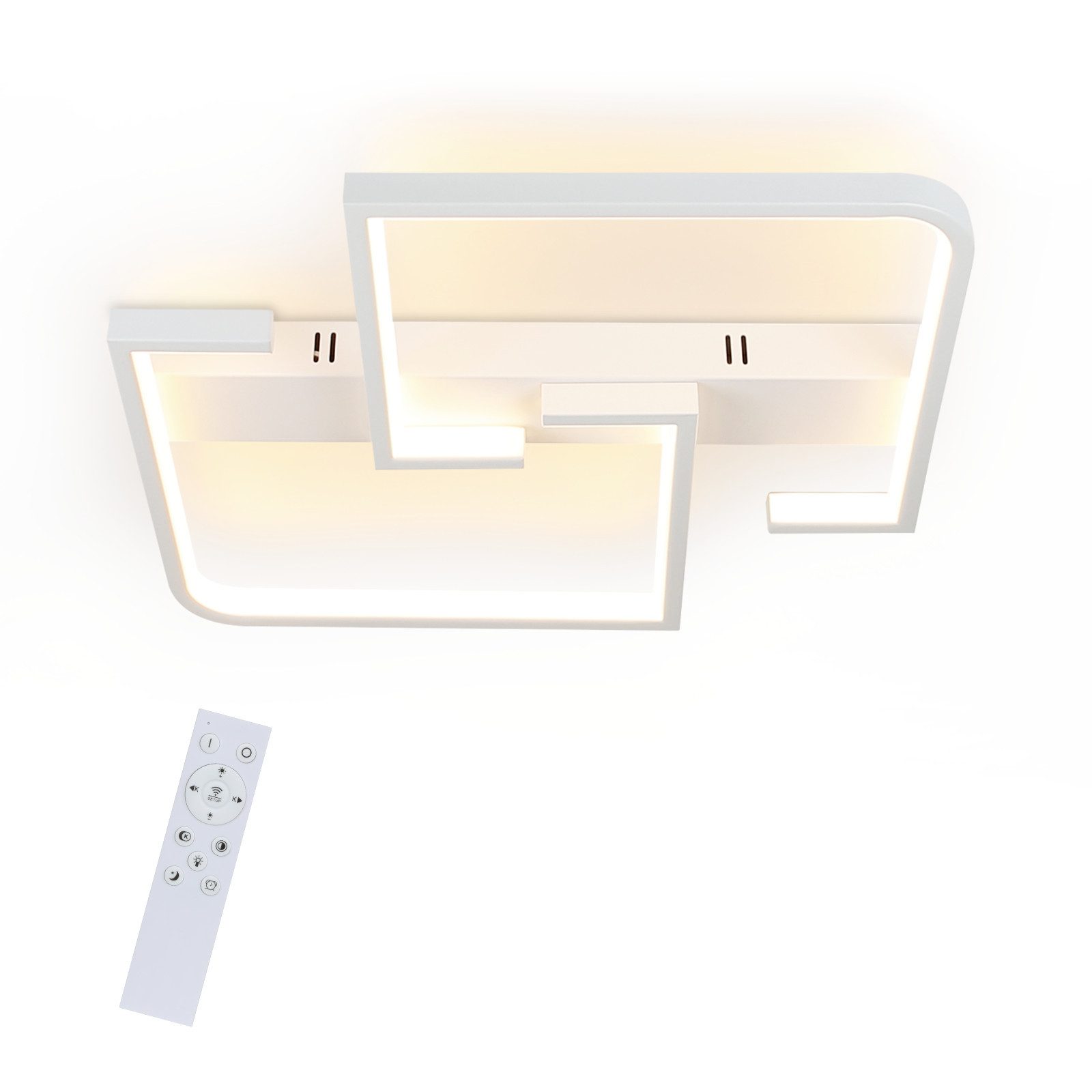 Nettlife LED Deckenleuchte Wohnzimmer Schwarz Dimmbar günstig online kaufen
