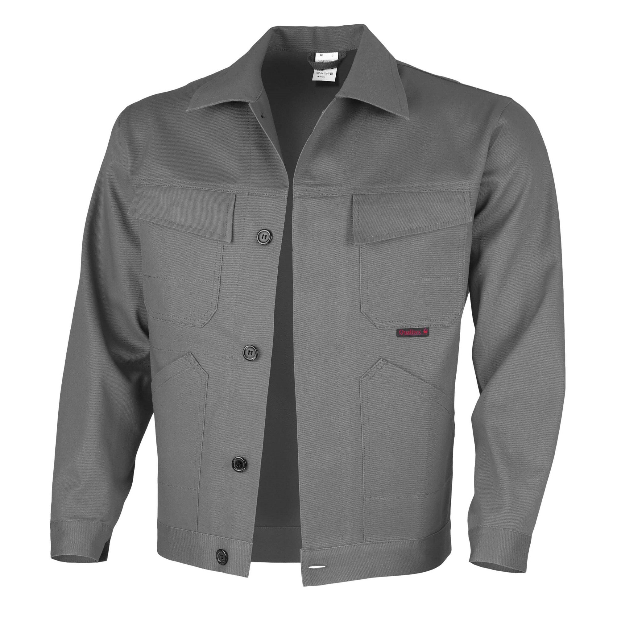 Qualitex Workwear Arbeitsjacke classical Werkstattjacke - BW 270 g - aus reiner Baumwolle