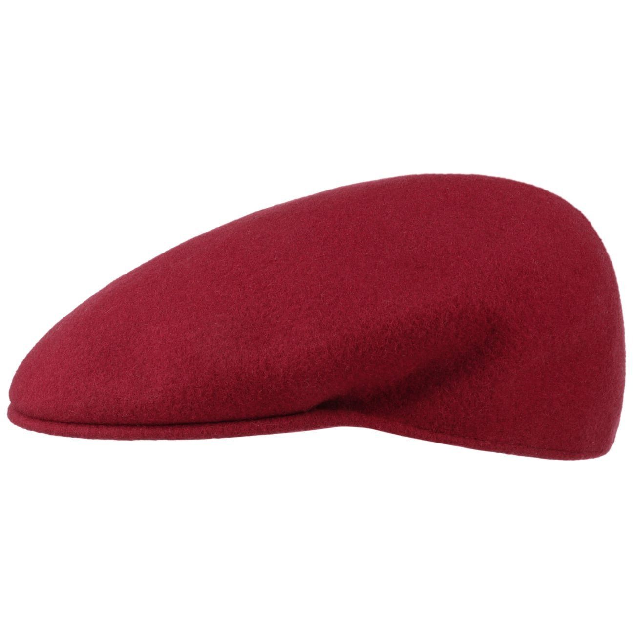 mit Cap Kangol Schiebermütze dunkelrot (1-St) Flat Schirm