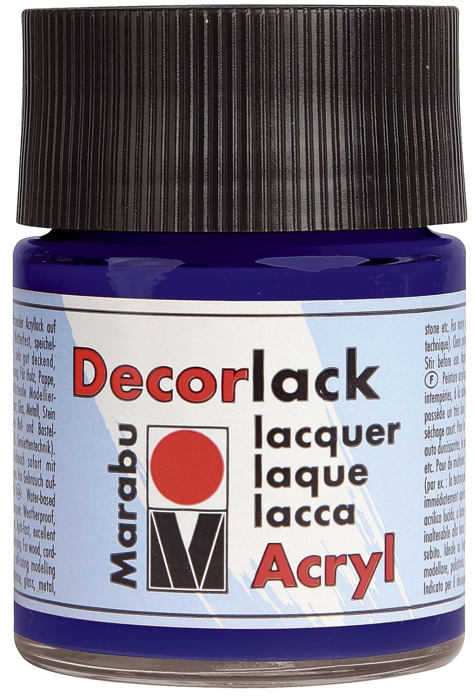 Marabu Kugelschreiber Decorlack Acryl - Violett dunkel 051, 50 ml