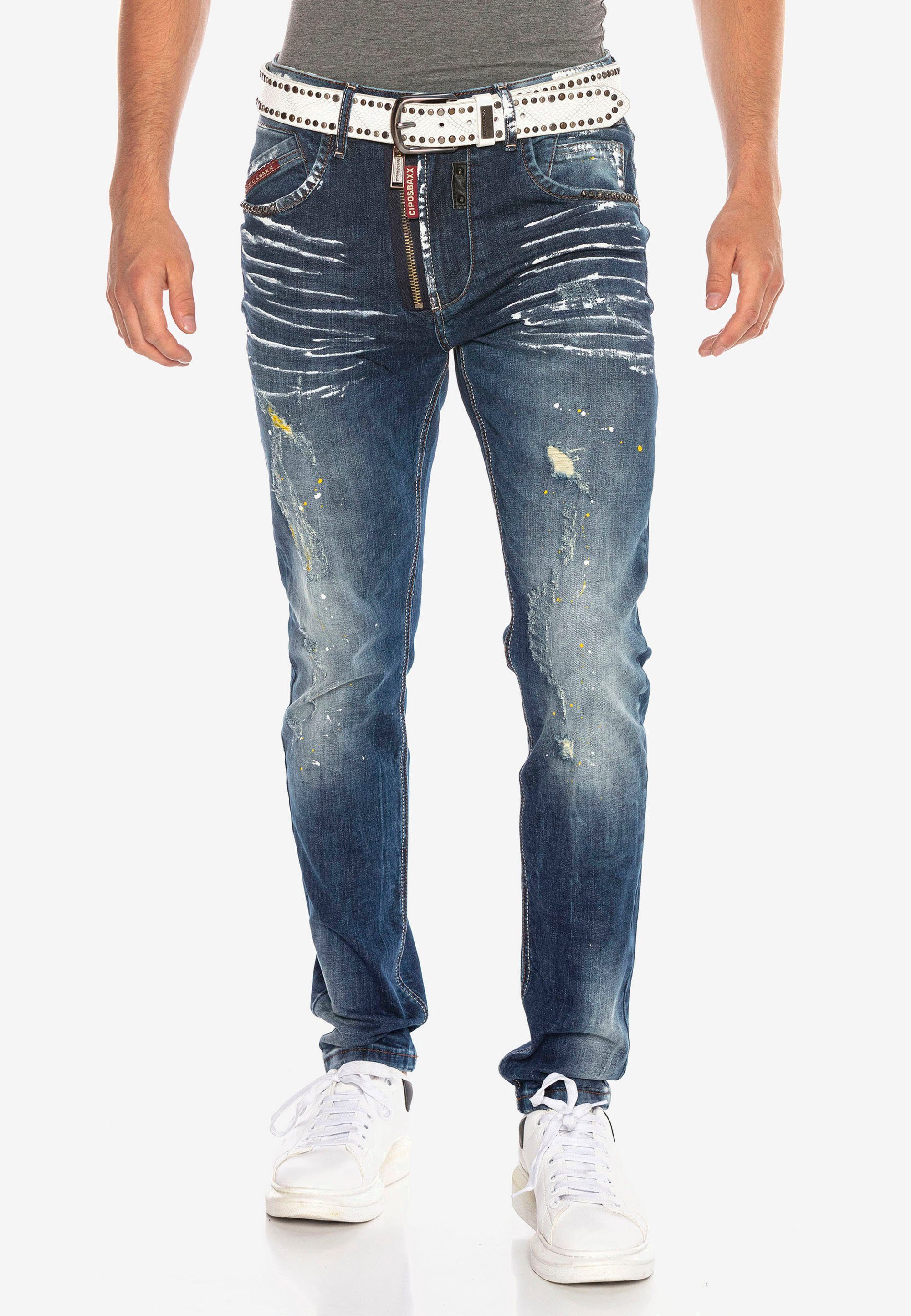 Used-Elementen Baxx Cipo Jeans trendigen & mit Bequeme