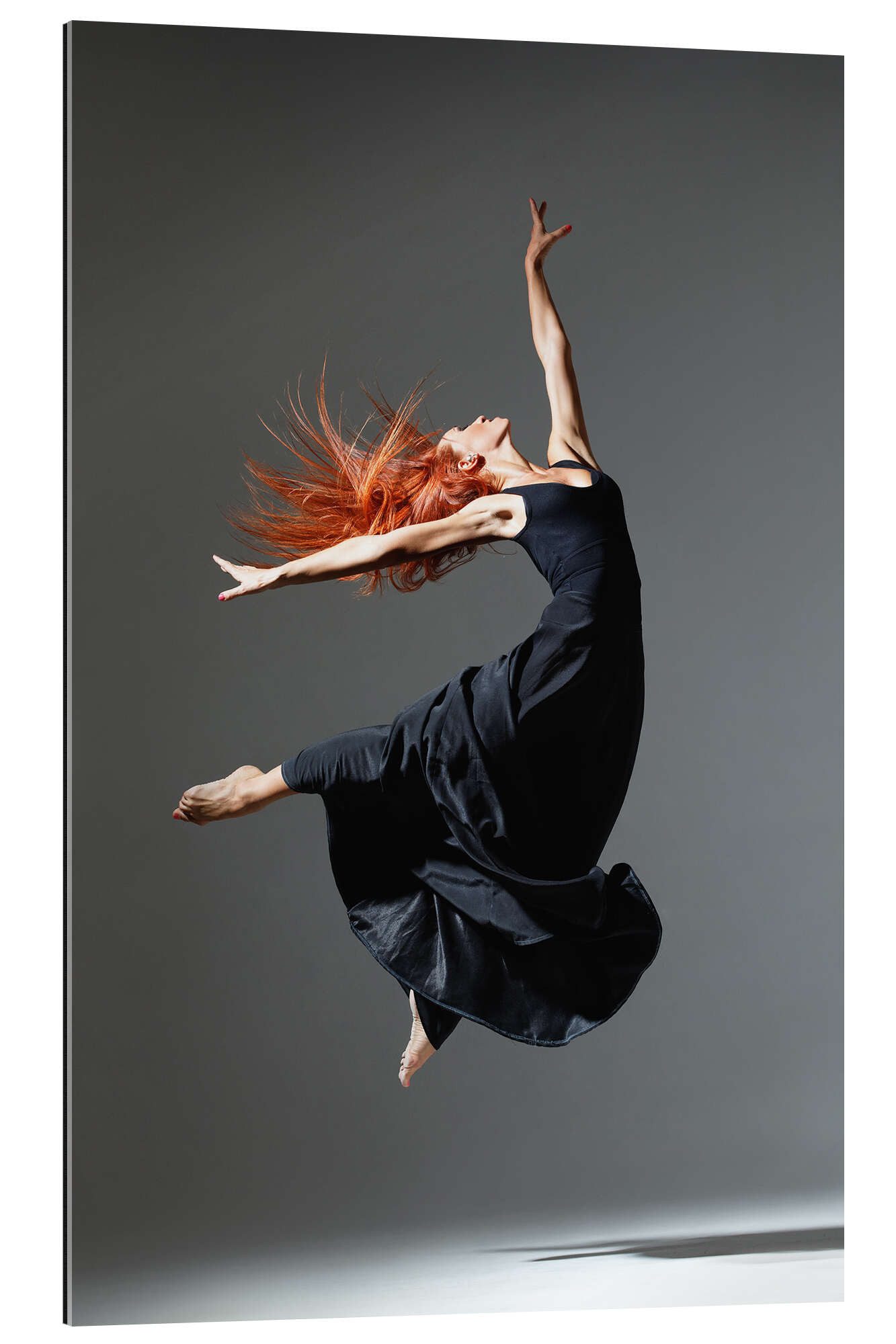 Posterlounge XXL-Wandbild Editors Choice, Tänzerin mit roten Haaren, Fitnessraum Modern Fotografie