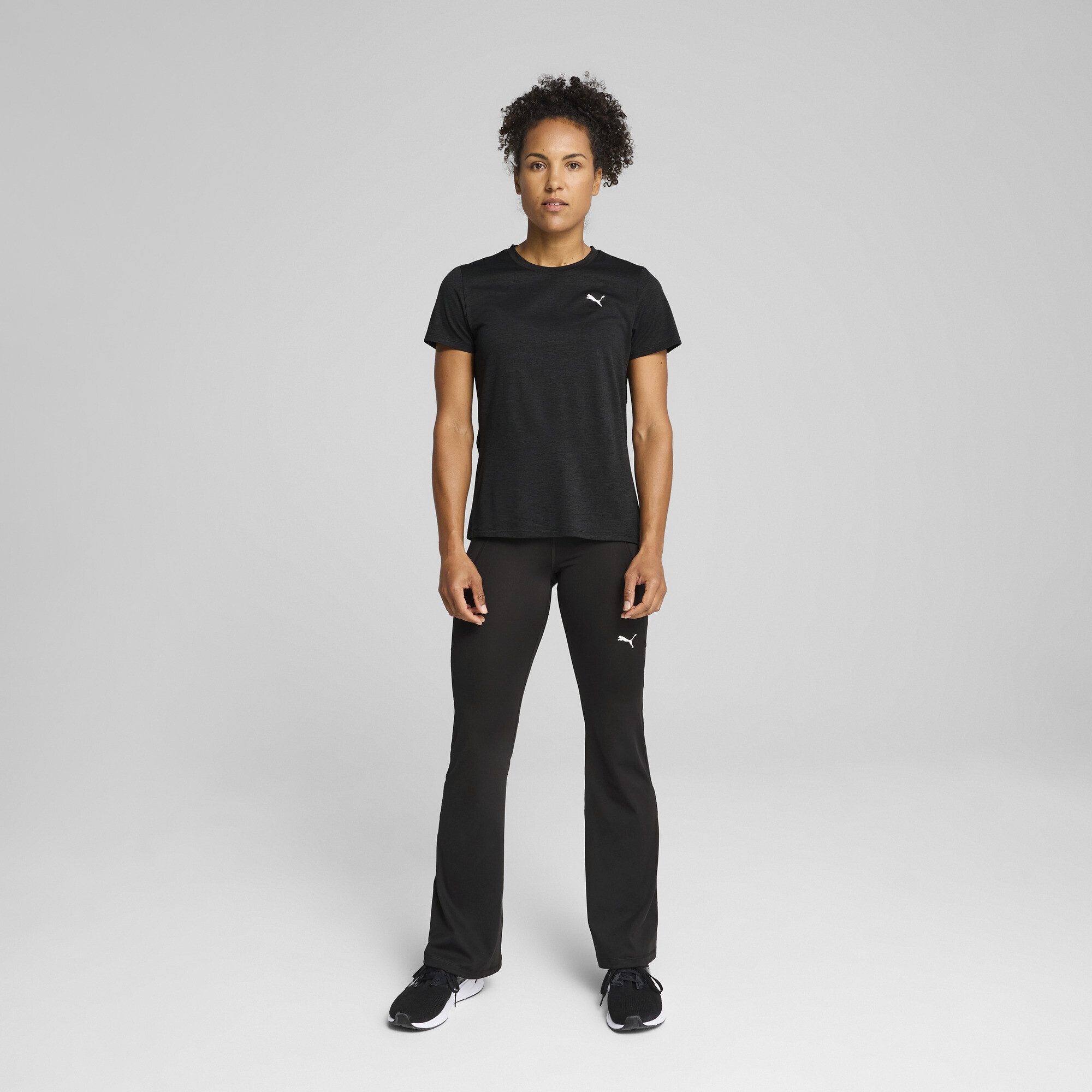 PUMA Trainingsshirt TAD ESSENTIALS Meliertes T-Shirt Damen günstig online kaufen