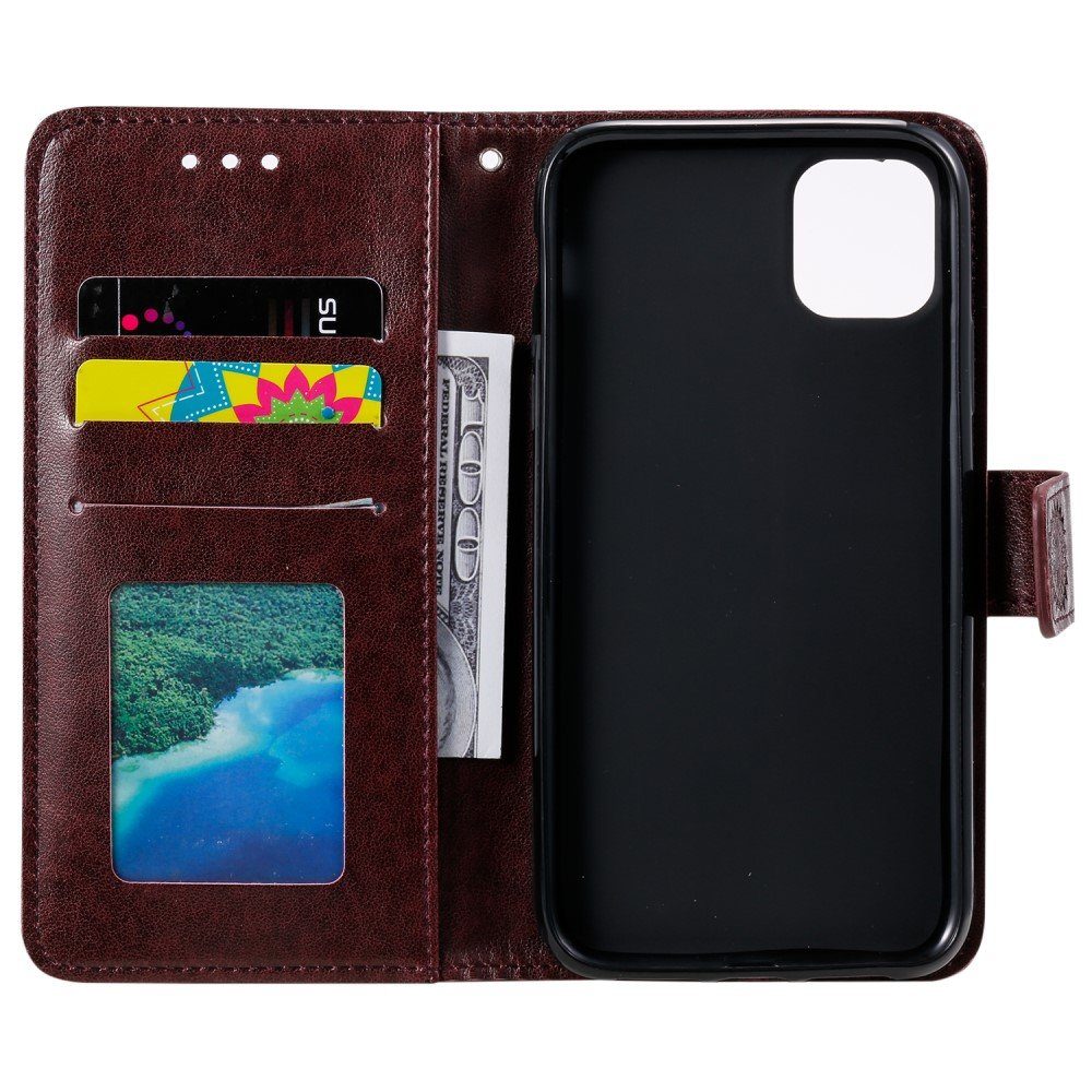 CoverKingz Handyhülle Hülle für Apple iPhone 13 Mini Handyhülle Flip Case Cover Tasche 14,0 cm (5,5 Zoll), Klapphülle Schutzhülle mit Kartenfach Schutztasche Motiv Mandala