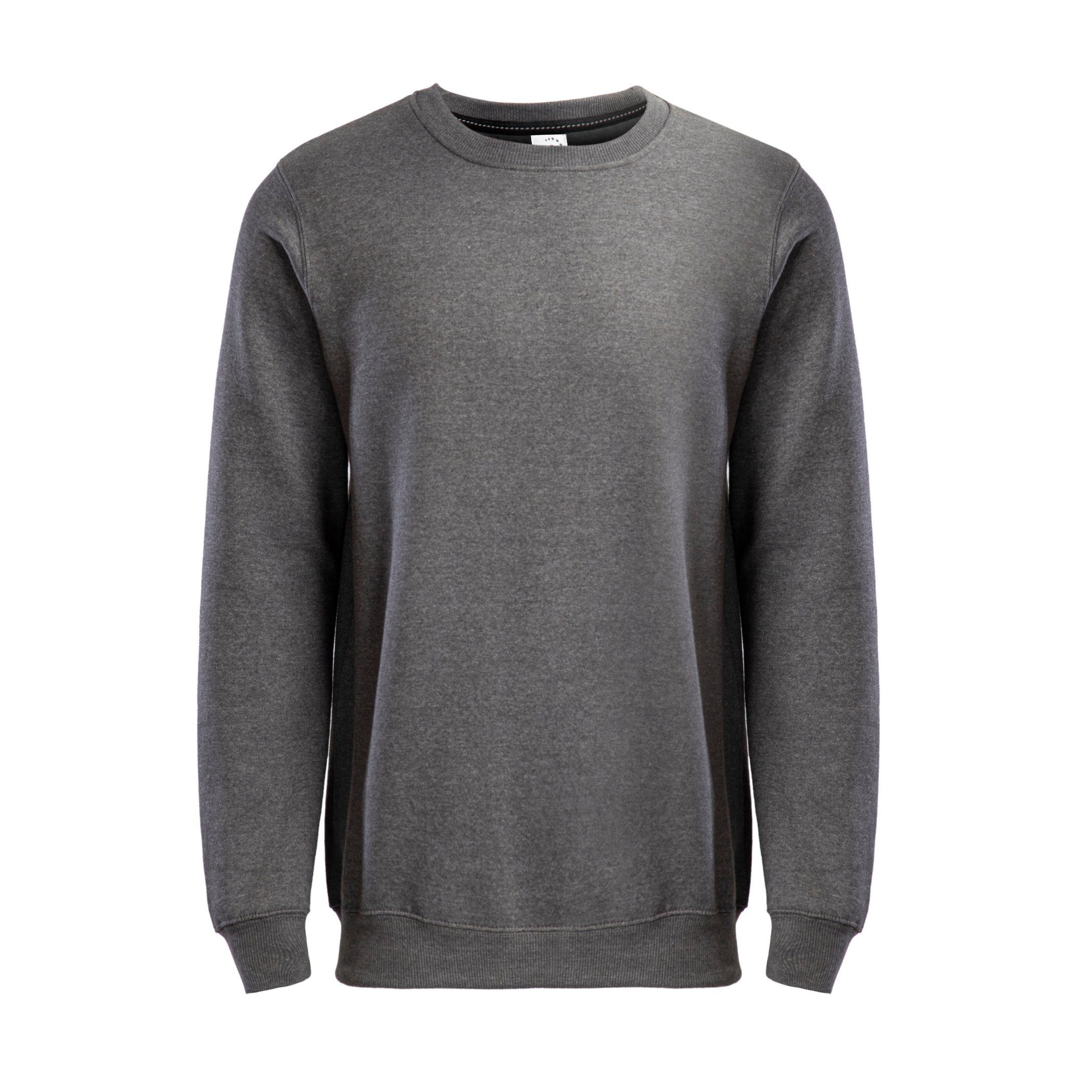 Hometex Premium Textiles Sweatshirt Rundhals Sweatshirt, Basic Pullover aus Baumwolle & Polyester, Ideal für Arbeit, Freizeit, Schule oder als Trainingskleidung