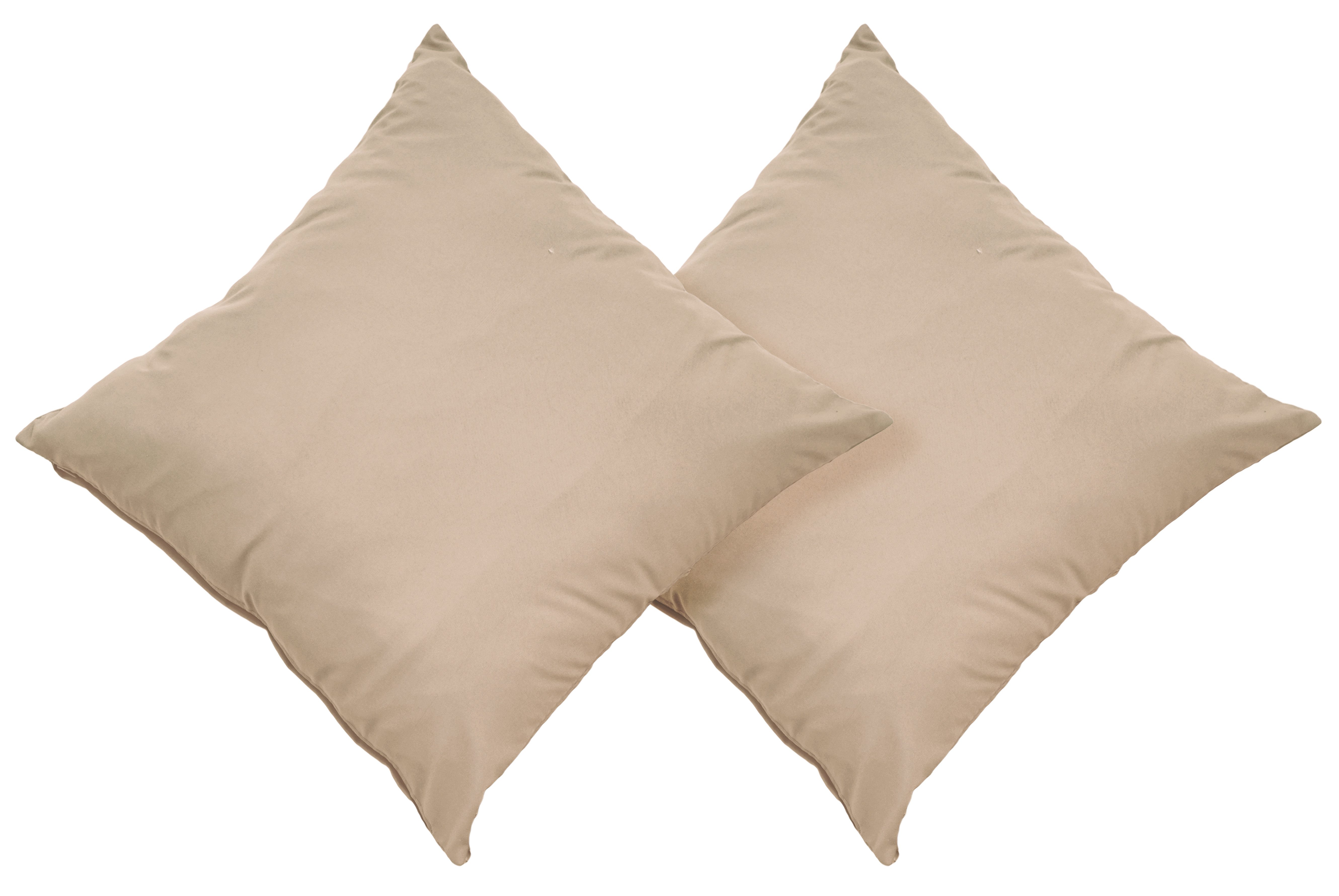 OTTO home Dekokissen Raja, einfarbig, Kissenhüllen ohne Füllung, 40 x 40 cm, 2er-Set, Mikrofaser