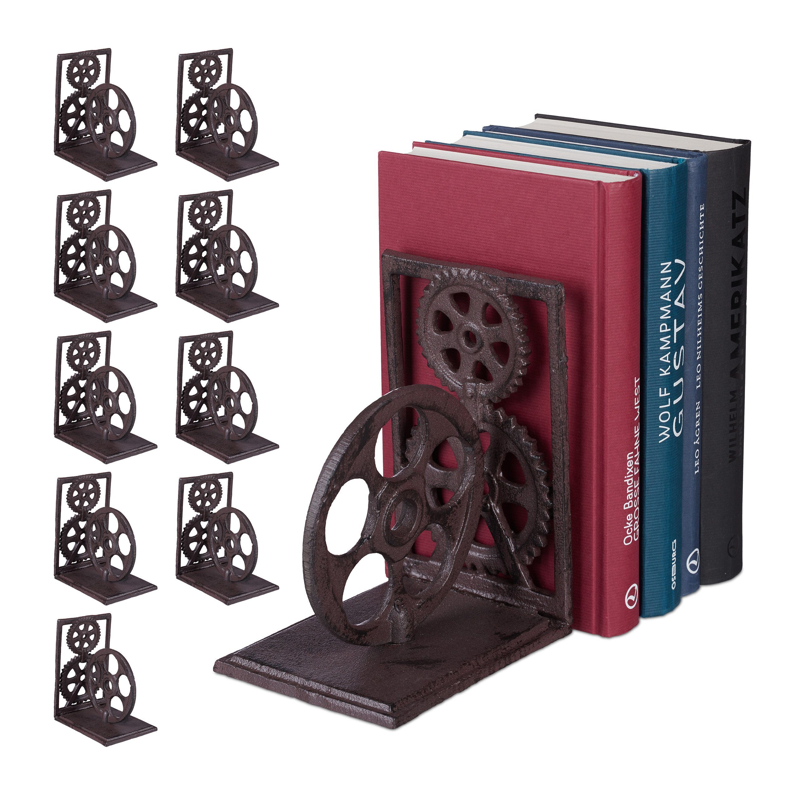 Buchstütze 10 x Retro Buchstütze Filmrolle