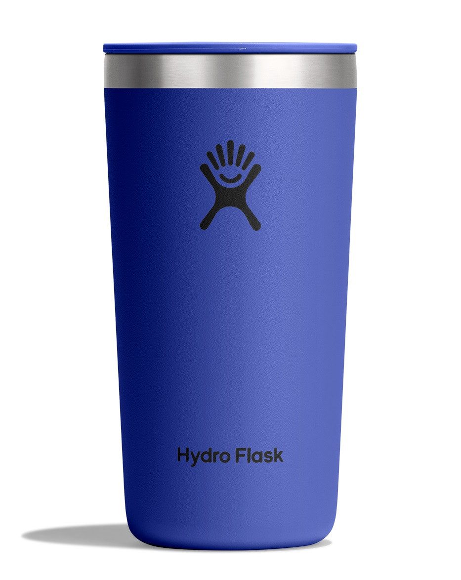 Hydro Flask Thermobecher 12 OZ All Around Tumbler Press-In Lid, 355 ml, 1-tlg., Edelstahl, Kompatibel mit Trinkhalmdeckel und verschließbaren Eindrückdeckel