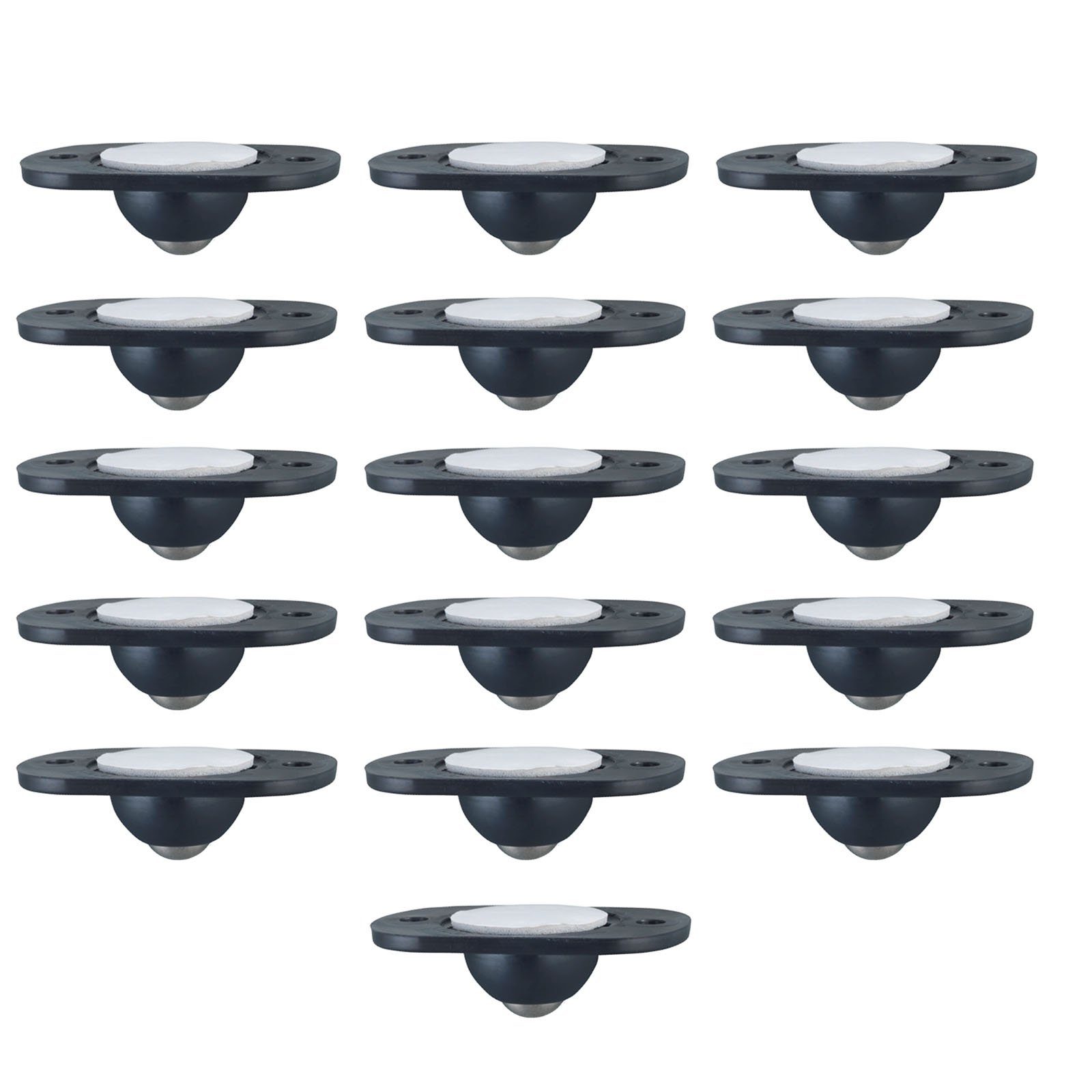 HAC24 Transportroller Möbelrollen Kugelrollen Universal Rollen Transportrollen, (Set, 16-St), Selbstklebend