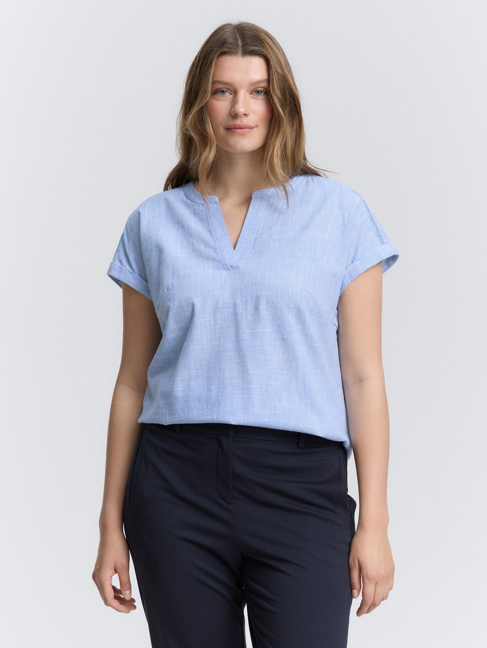 TOM TAILOR PLUS Kurzarmbluse Plus Size günstig online kaufen