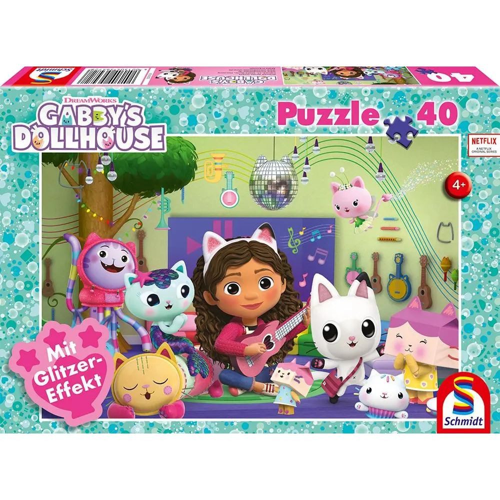Schmidt Spiele Puzzle Miau-ziger Partyspaß, 40 Teile, 40 Puzzleteile
