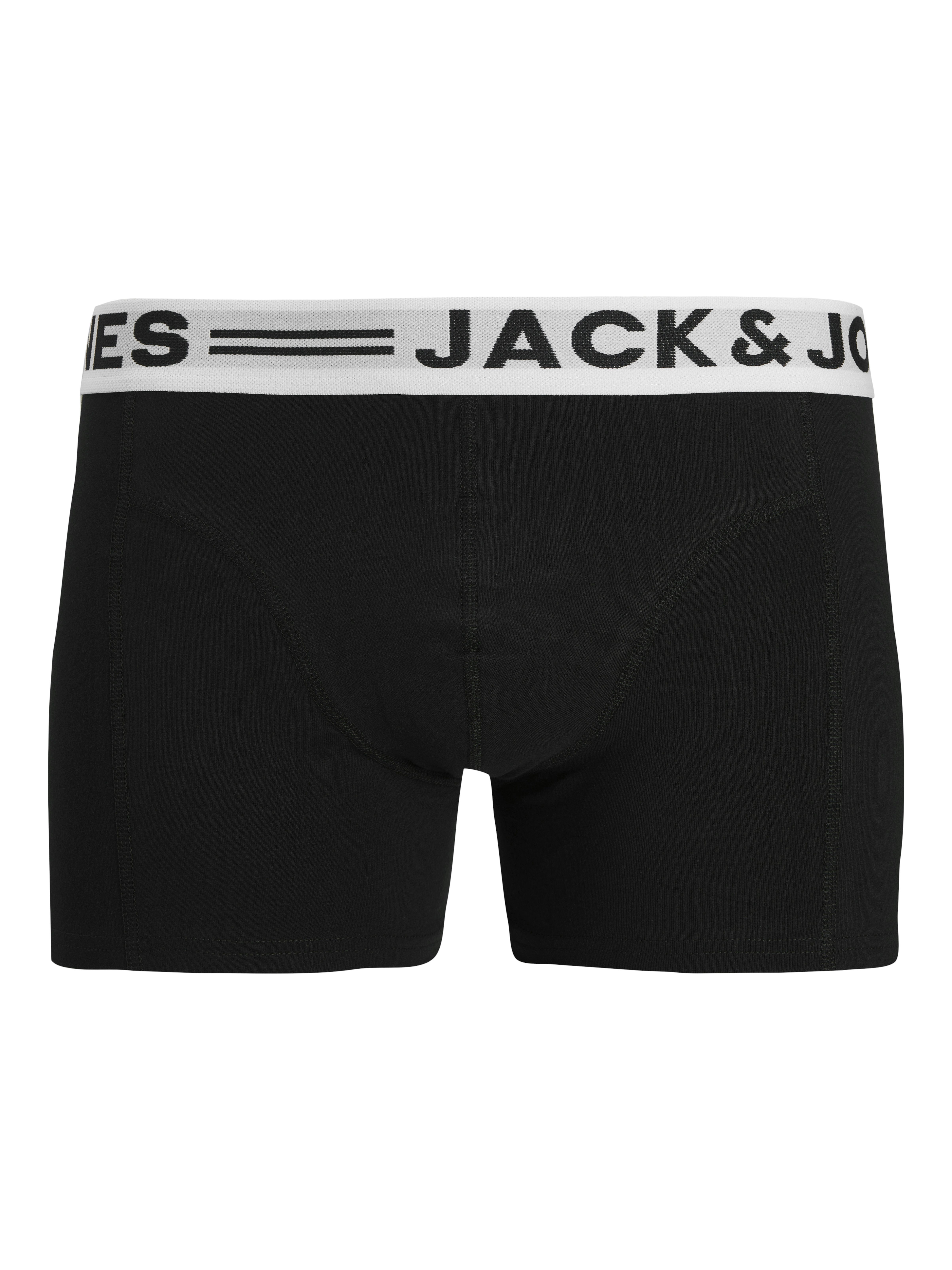 Jack & Jones Boxer Sense Trunks (Packung, 3-St., 3er-Pack) Baumwollmischung, elastisches Bündchen