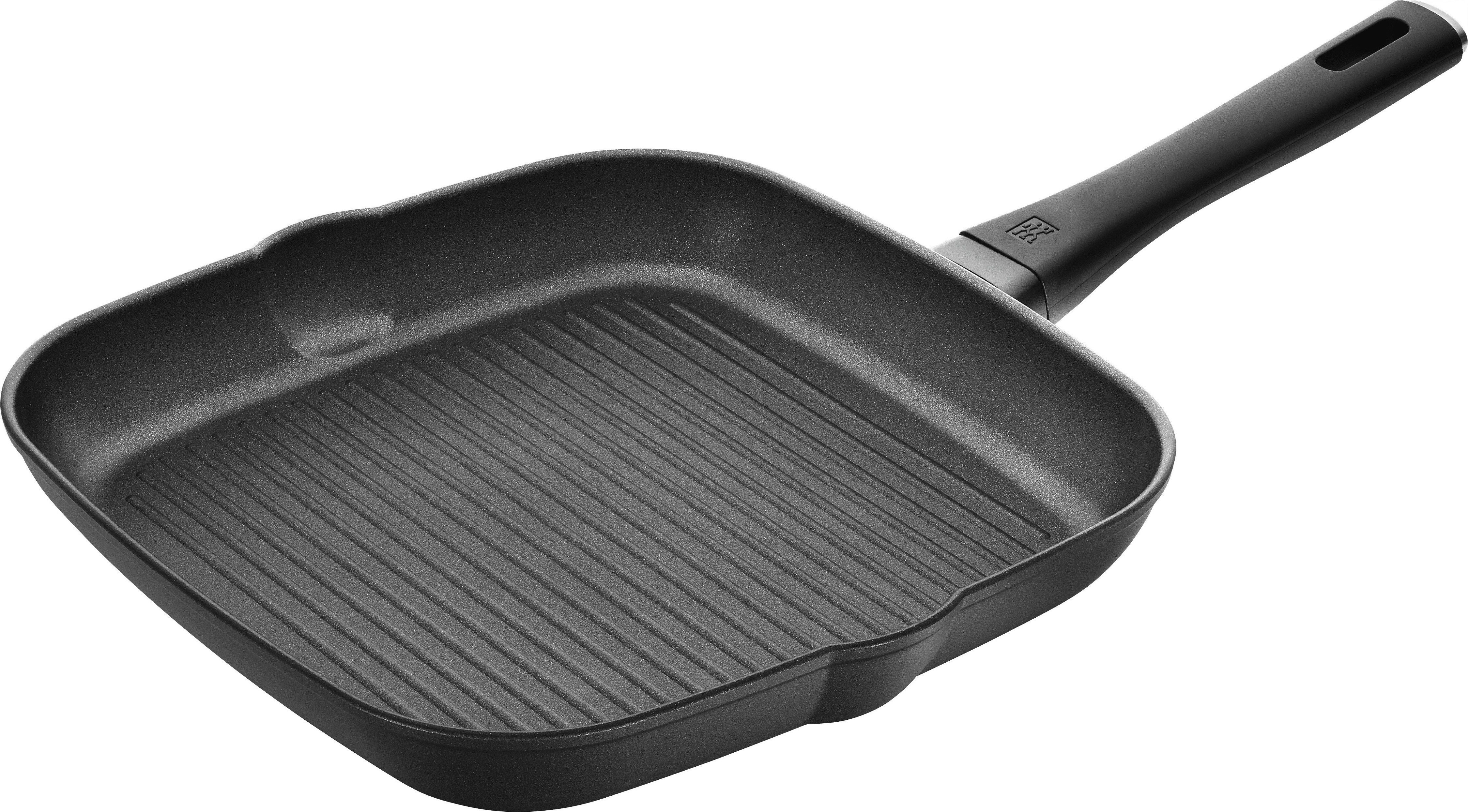 Zwilling Grillpfanne Shine, Aluminium, Induktion, Antihaftbeschichtung, Stay-Cool-Griff, Made in Italy