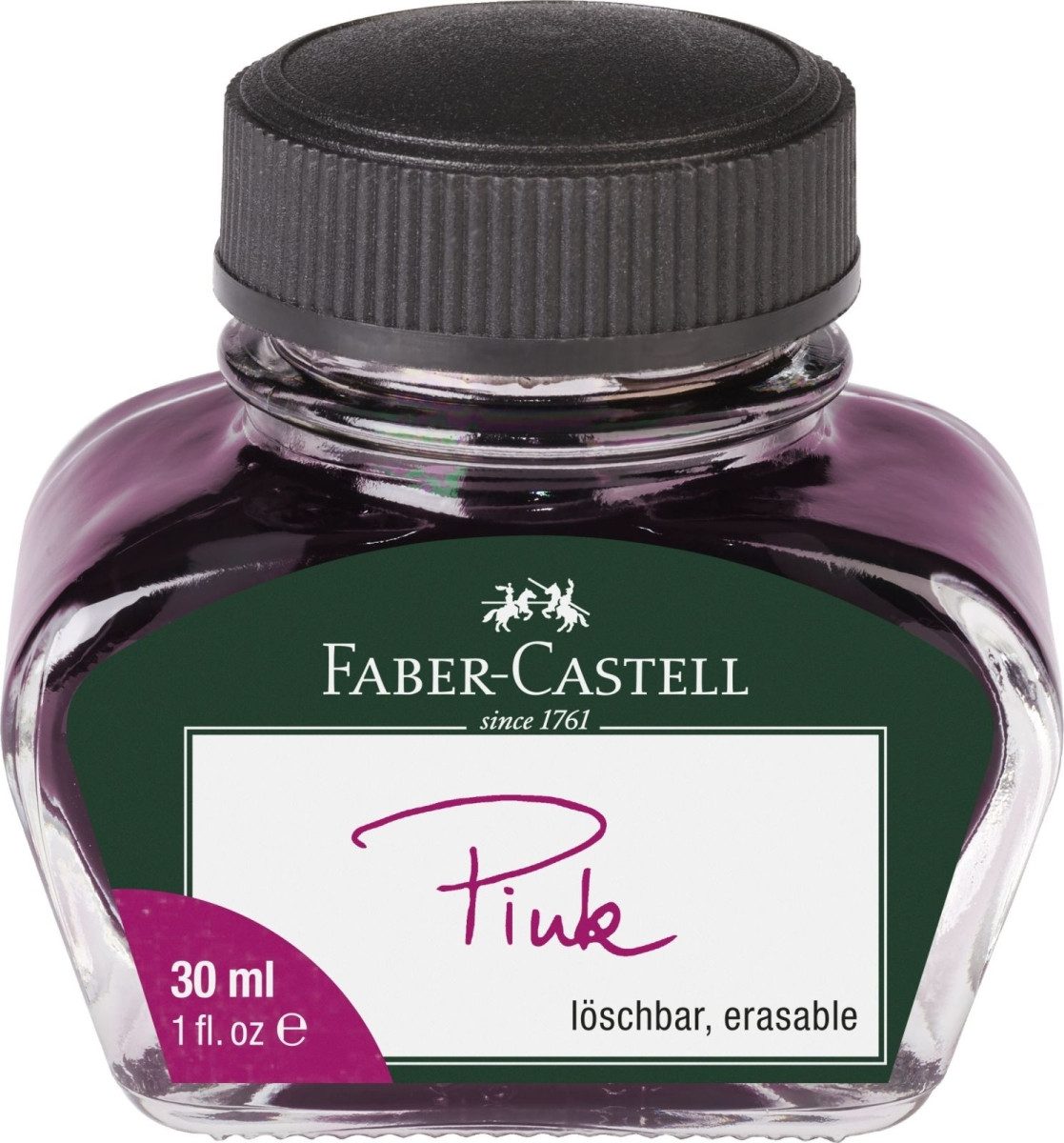 Faber-Castell Füllhalter Füllhaltertinte Glas 30 ml pink (6 Stück)