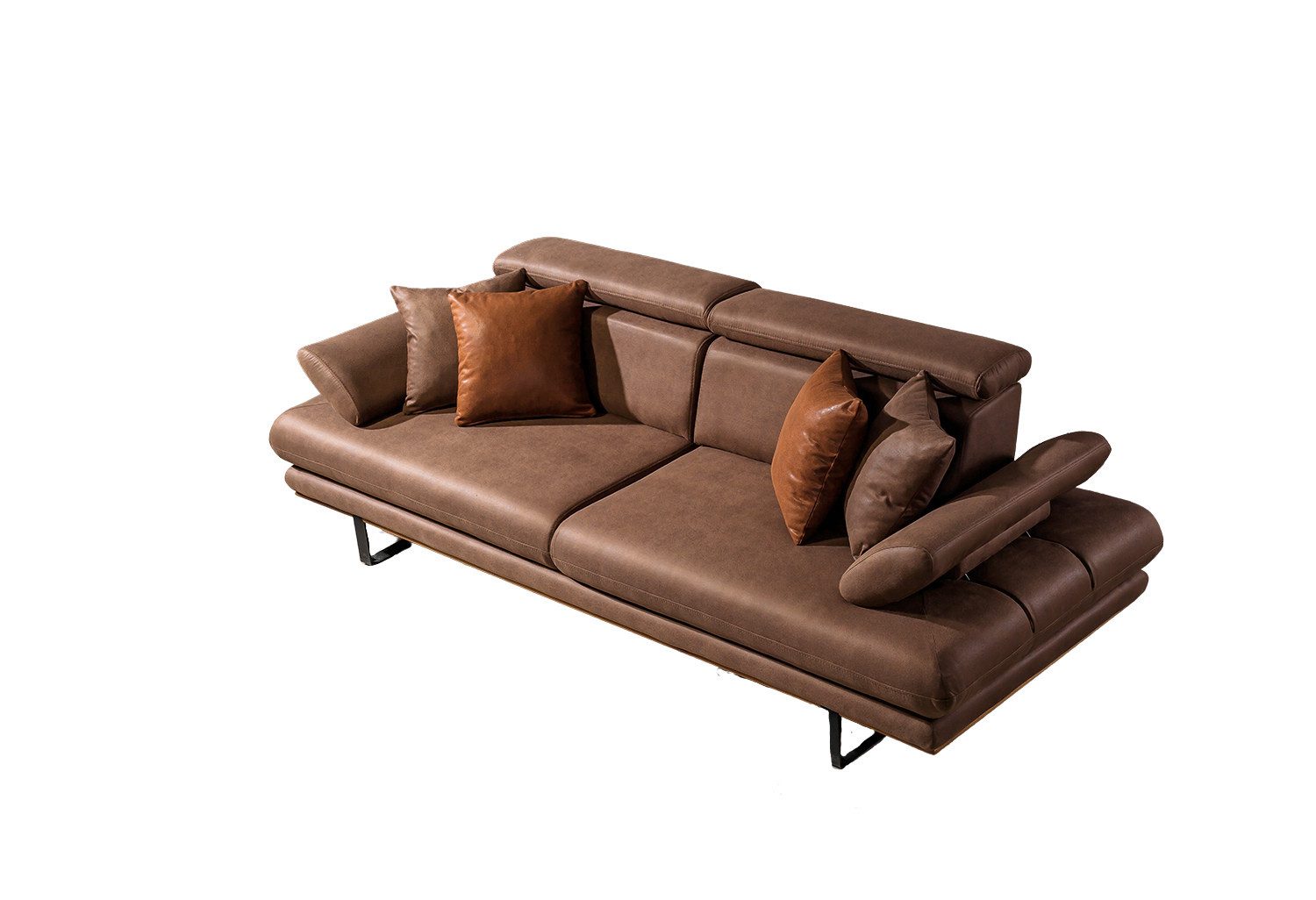 Villa Möbel Sofa Energy, 3-Sitzer 1 Teile, mit Relax-/Bettfunktion durch verstellbare Rückenlehne