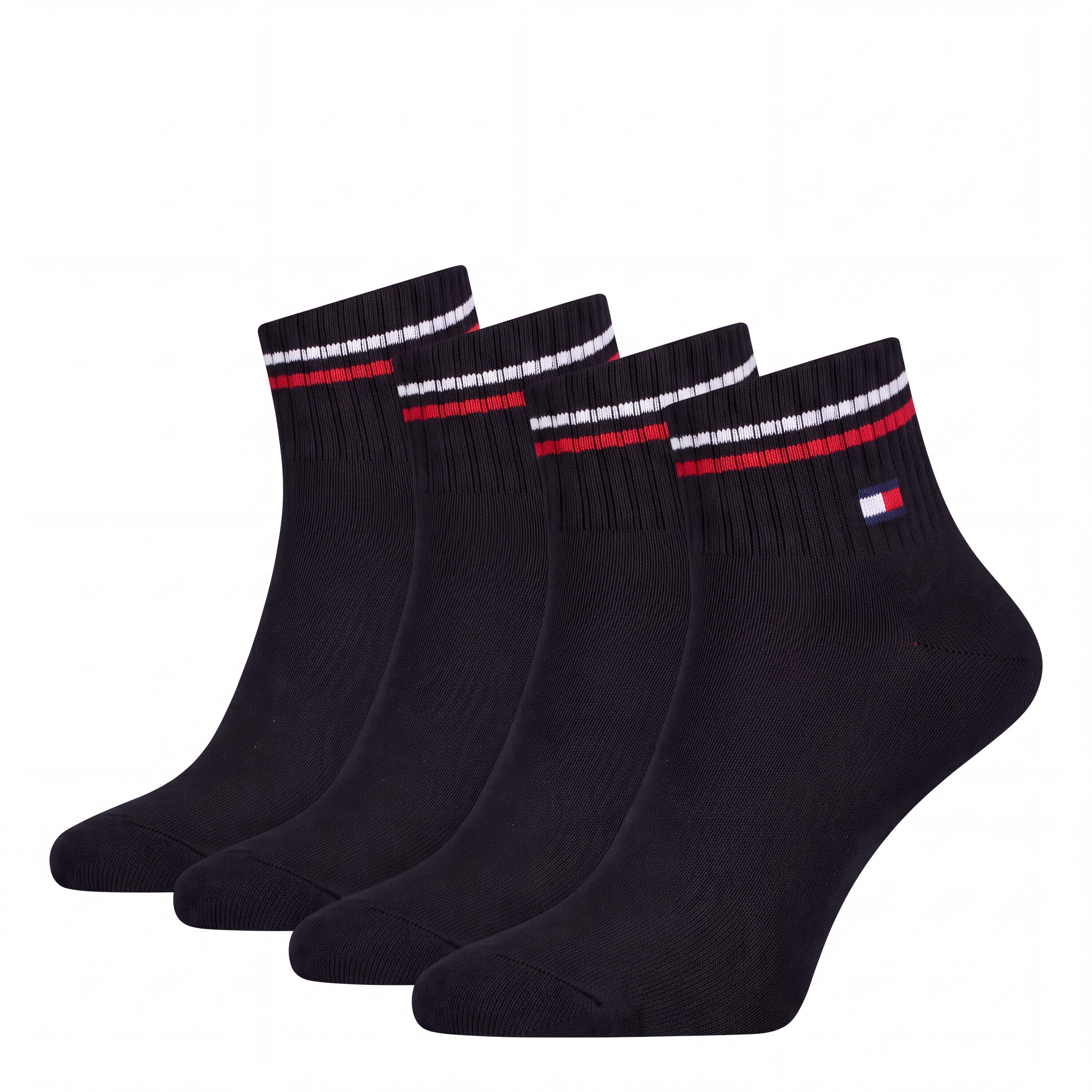 Tommy Hilfiger Kurzsocken TH UNI TJ QUARTER 4P ICONIC (4 Paar)