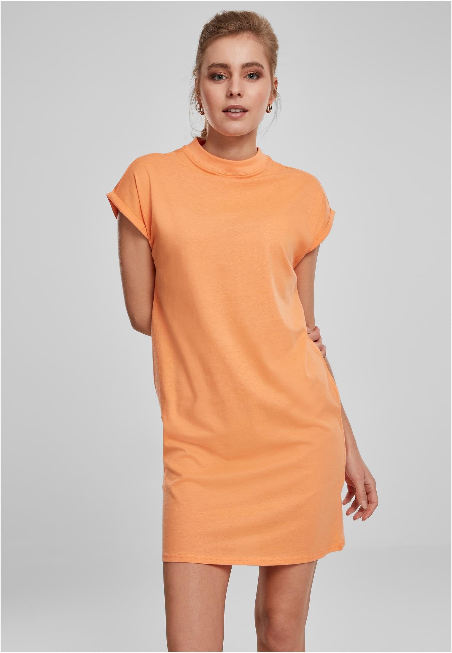 Jerseykleid papaya Damen CLASSICS Turtle URBAN Extended Shoulder Ladies (1-tlg) Dress
