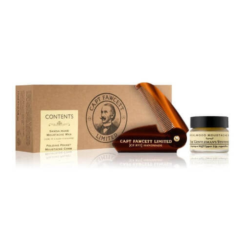 Captain Fawcett Bartstyling-Set Captain Fawcett's Sandalwood Scent Moustache Wax