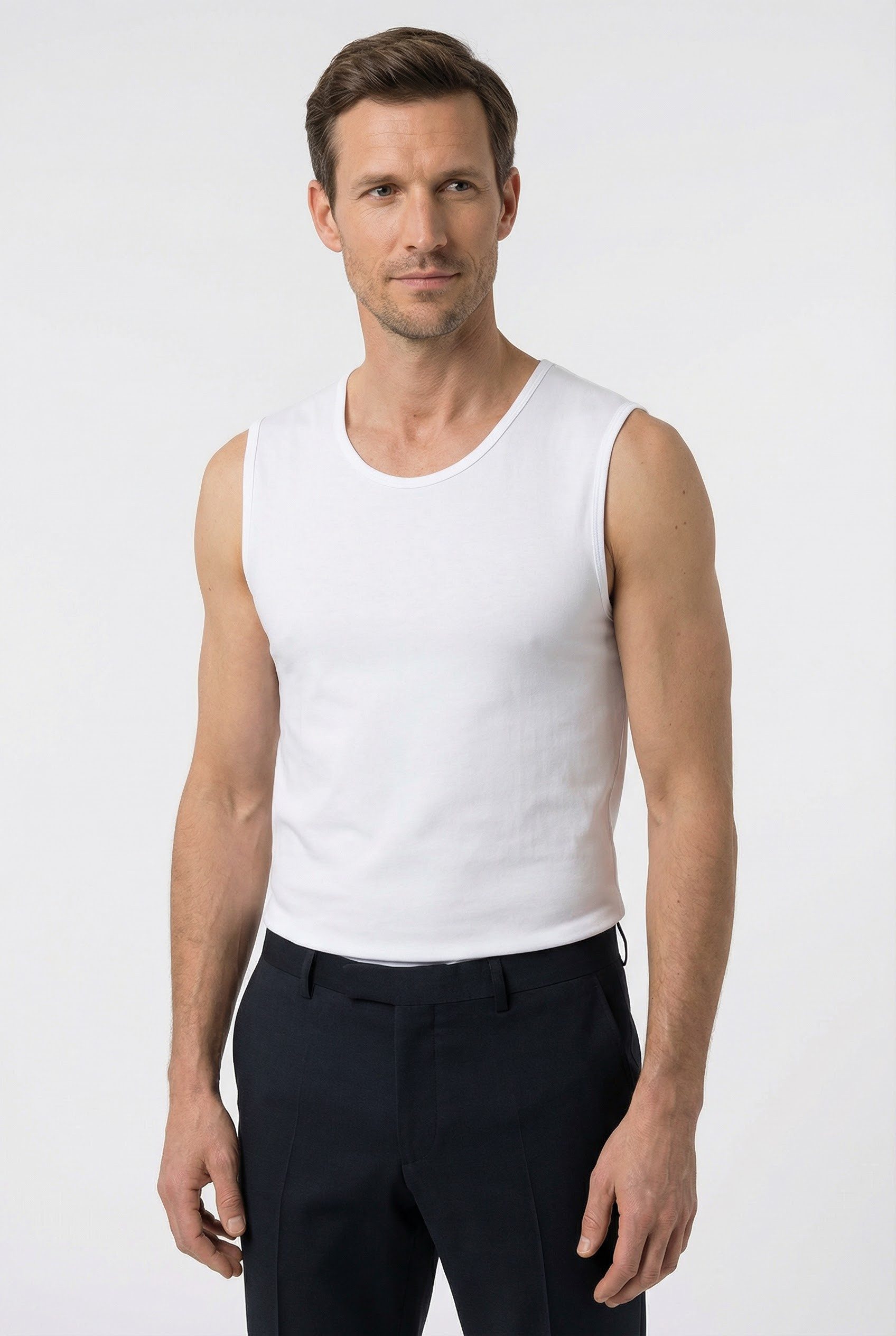 OLYMP T-Shirt Casual Rundhalsausschnitt, Ideal zum Unterziehen