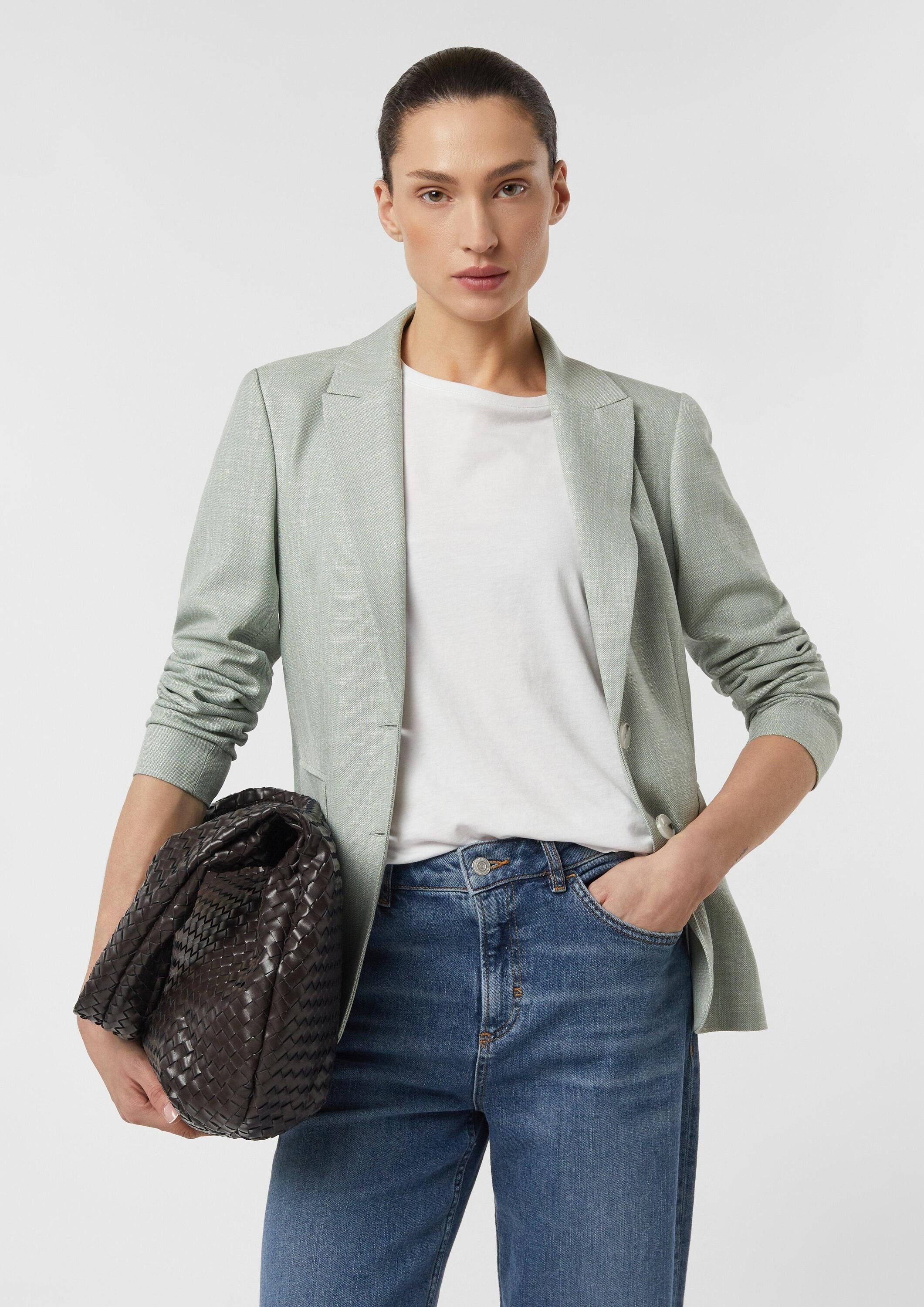 comma Jackenblazer Indoor-Blazer Antaillierter Blazer mit Struktur