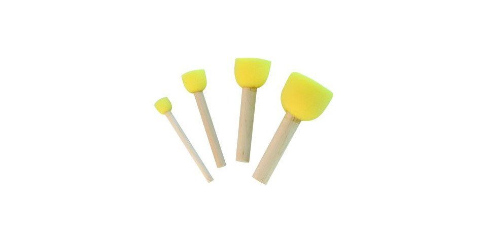 Flachpinsel Kreul Schwammstupf-Pinsel 4er-Set