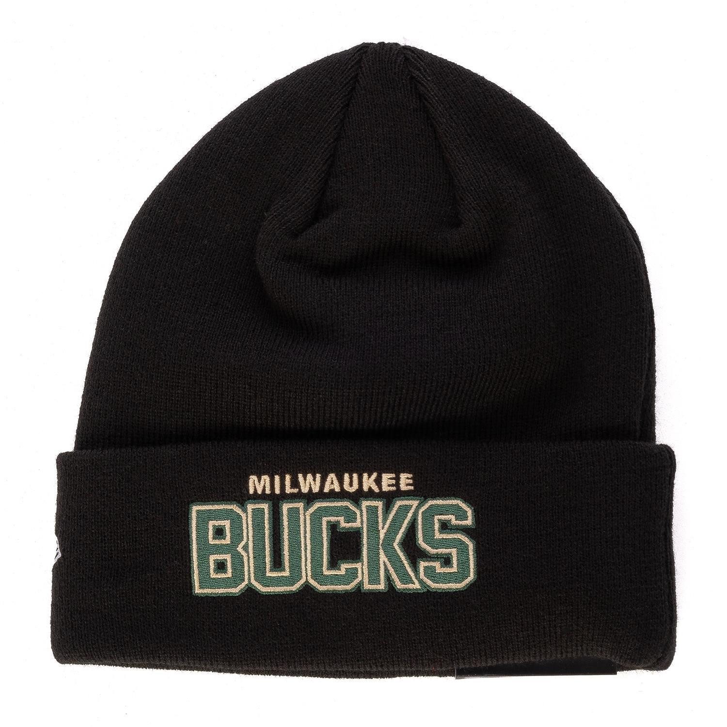 New Era Strickmütze Mütze New Era NBA Milwaukee Bucks breiter Umschlag