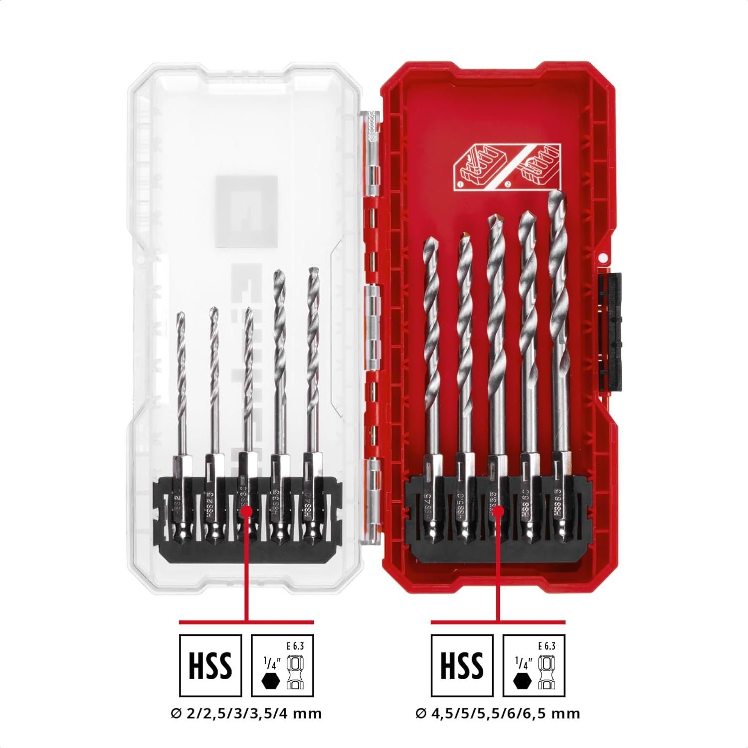 Einhell Bohrer- und Bitset, 10-St., S-CASE günstig online kaufen