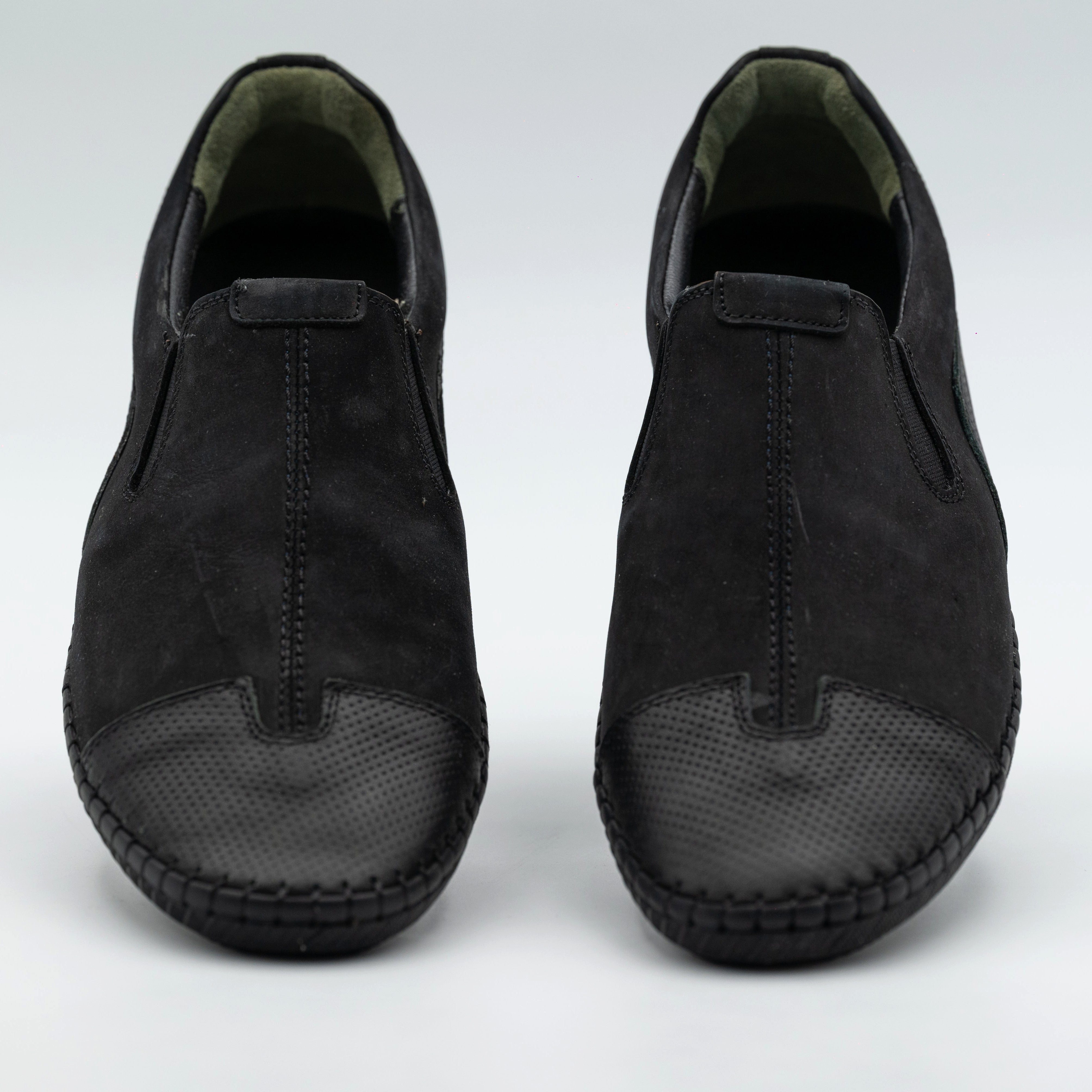 LaMarta Schwarze Herren Mokassins aus echtem Leder, Lederschuhe Herren Moka günstig online kaufen