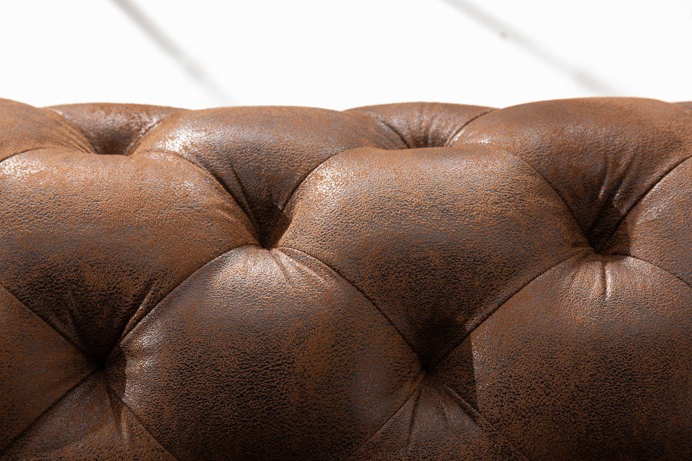 braun, Design 275cm MODERN Wohnzimmer Federkern Samt Teile, riess-ambiente · · antik 1 · Ecksofa Chesterfield BAROCK Einzelartikel