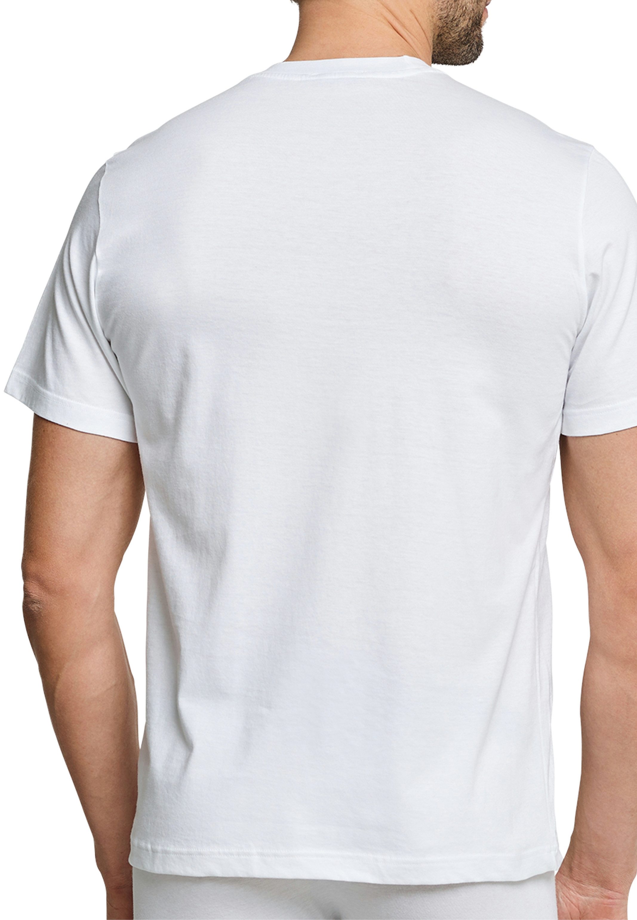 Schiesser Unterhemd 4er Pack American (Spar-Set) Unterhemd / Shirt Kurzarm - Baumwolle