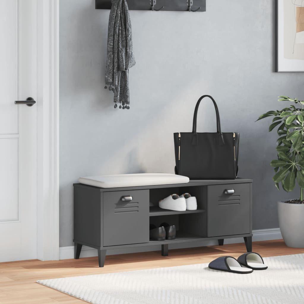 vidaXL Schuhregal Schuhbank VIKEN Anthrazit 106x35x45 günstig online kaufen