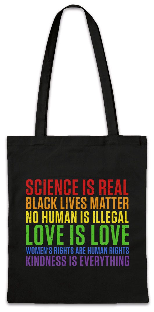 Urban Backwoods Beuteltasche Rainbow Sayings Stofftasche Black Gay LGBTQ Gay Schwul Trans Pride (1-tlg), Month Trans Regenbogen