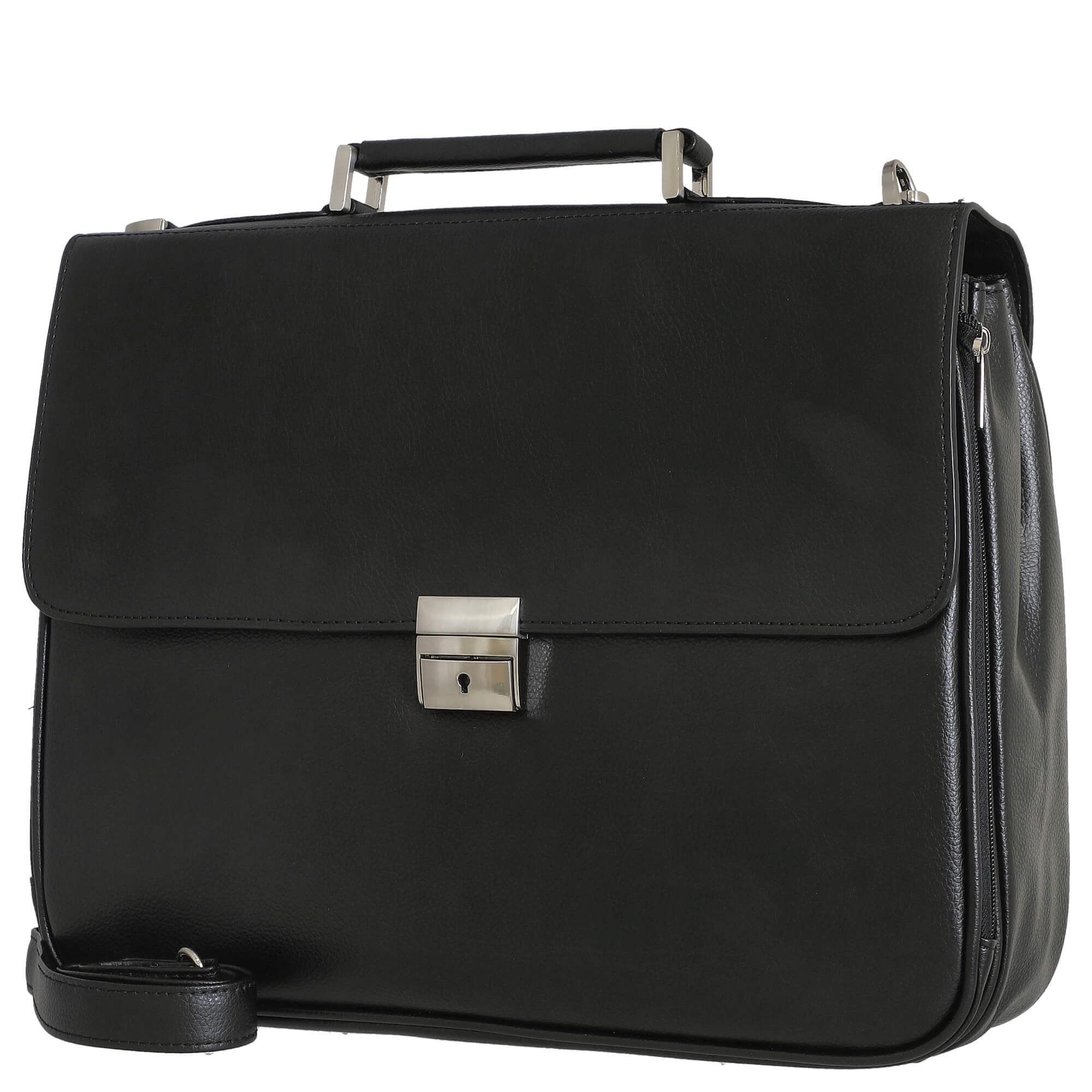 D&N Aktentasche Basic Line PU - Aktentasche 40 cm (schwarz)