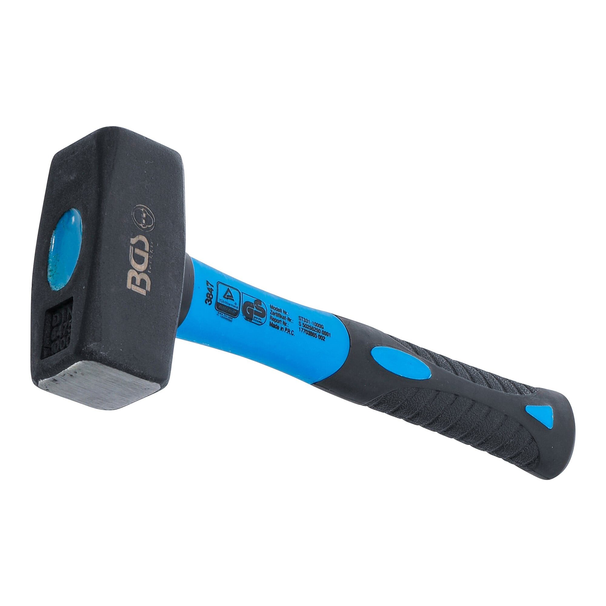 BGS technic Vorschlaghammer BGS Fäustel 3847, Fiberglasstiel, DIN 6475, 1000 g