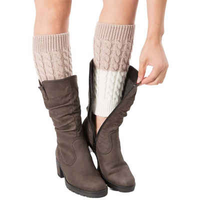 Daisred Beinstulpen 1Paar Damen Stulpen Beinwärmer Stulpen Overknees Socken (1-St) Höhe verstellbar