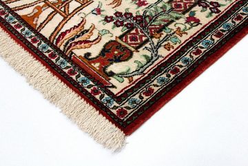 Teppich Ghom Seide Teppich handgeknüpft beige, morgenland, rechteckig, Höhe: 5 mm