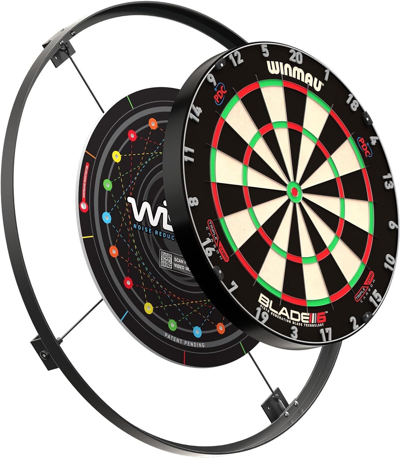 Winmau Dart-Wandschutz Wispa Schallschutz System 4100, Dartscheibe Dart Scheibe Darts