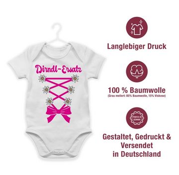 Shirtracer Shirtbody Dirndl-Ersatz Korsage - fuchsia Mode für Oktoberfest Baby Outfit