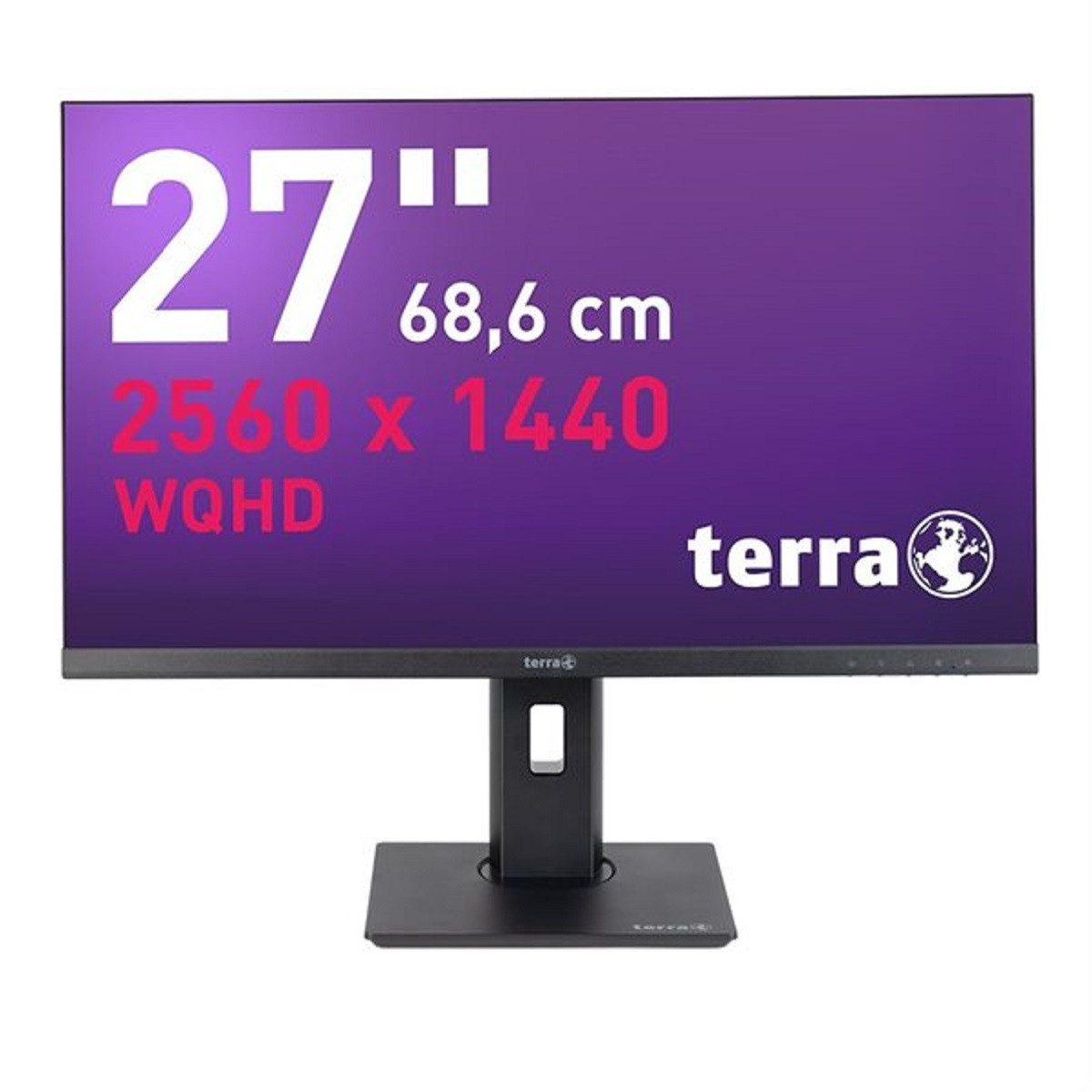 TERRA TERRA LCD/LED 2772W PV 27" Monitor Pivot, WQHD, HDMI, USB-C, DP LCD-Monitor (68.6 cm/27 ", 2560 x 1440 px, WQHD, 5 ms Reaktionszeit, IPS, WQHD, DP, HDMI, USB-C, Pivot, VESA)