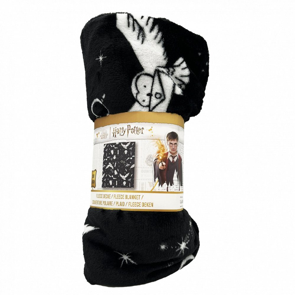 Wohndecke Harry Potter - Fleecedecke Supersoft - schwarz/weiß, Capelli New günstig online kaufen