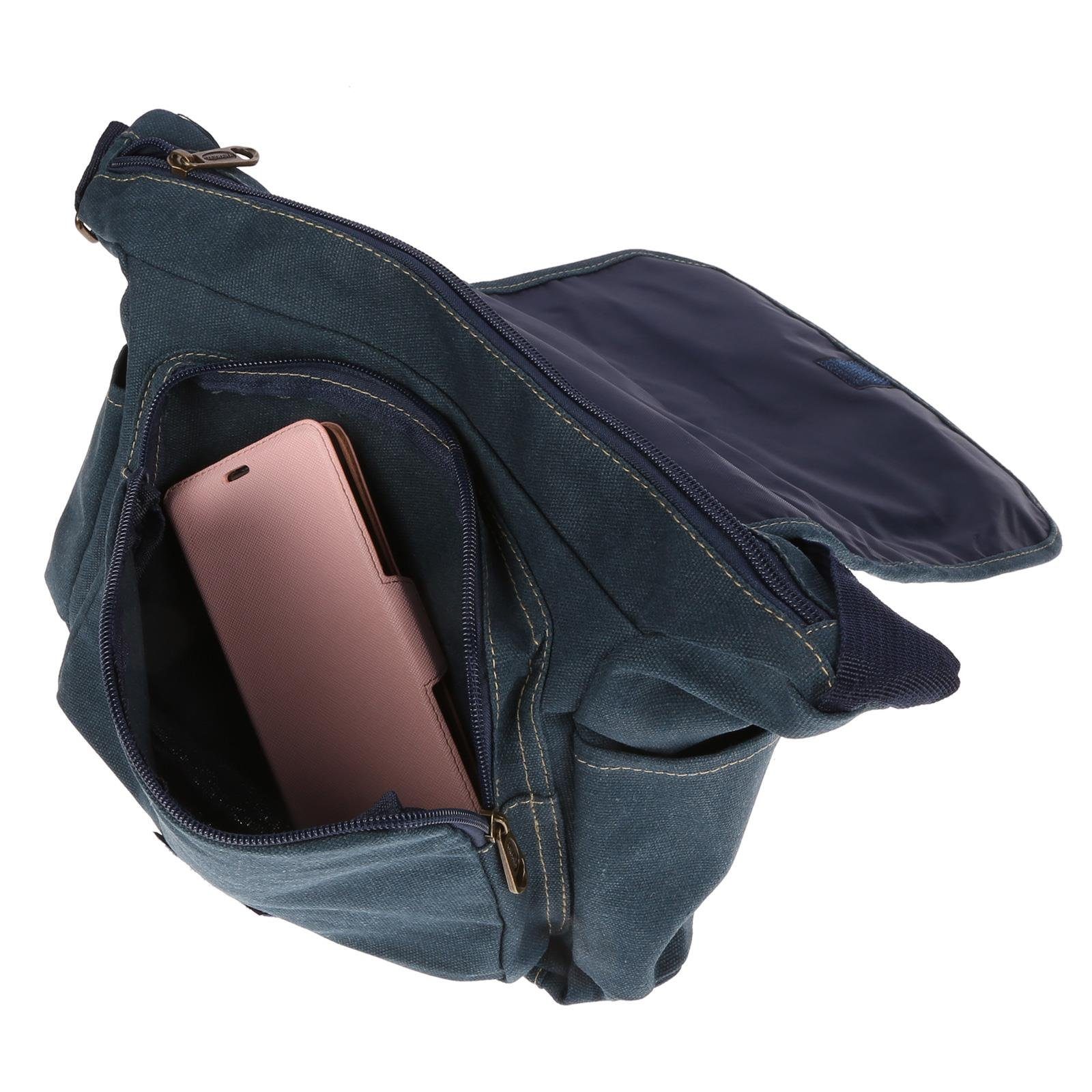 Christian Wippermann Umhängetasche Damen Tasche Schultertasche Umhängetasche aus Canvas (1 tlg), inversch. Farben