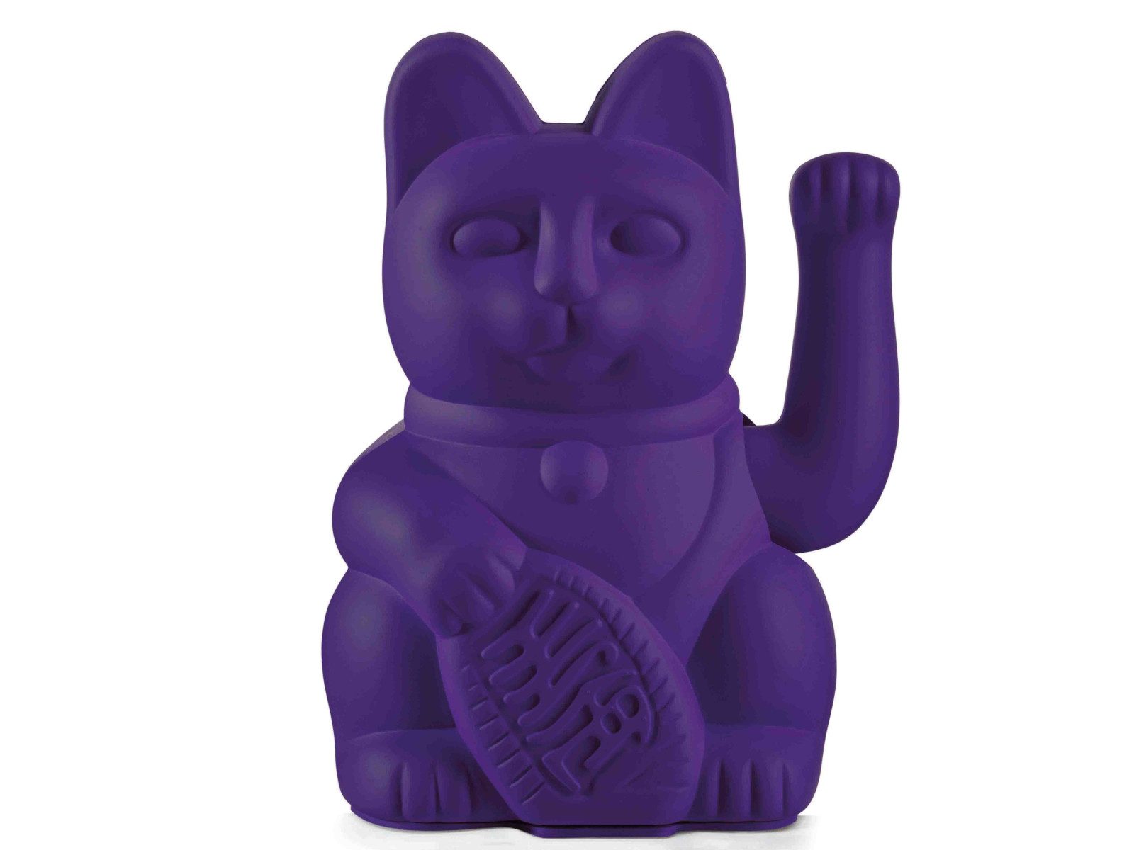 Dekofigur Lucky Cat Classic Winkekatze violet 15cm