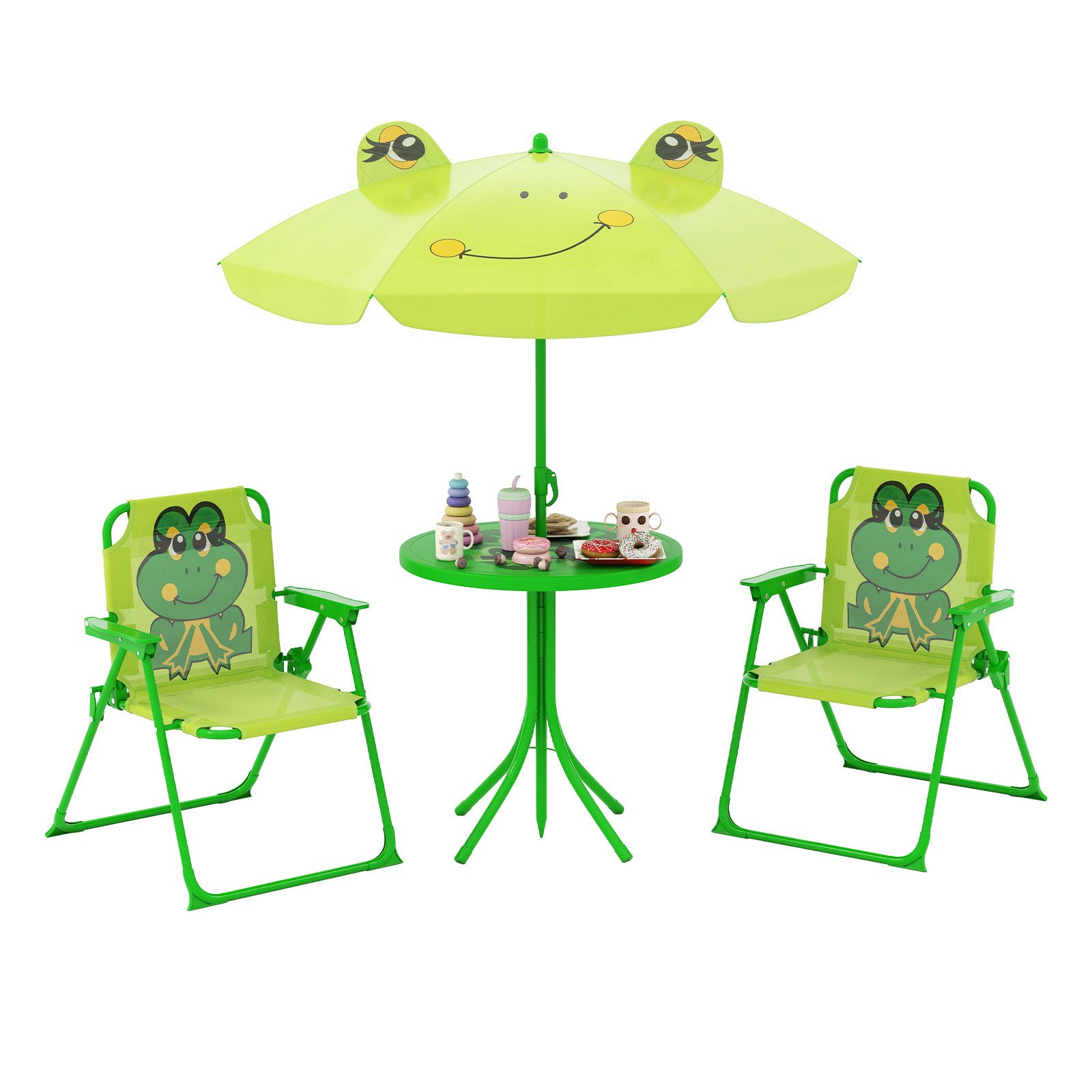 COSTWAY Garten-Kindersitzgruppe, (4-tlg), mit 2 stühlen günstig online kaufen
