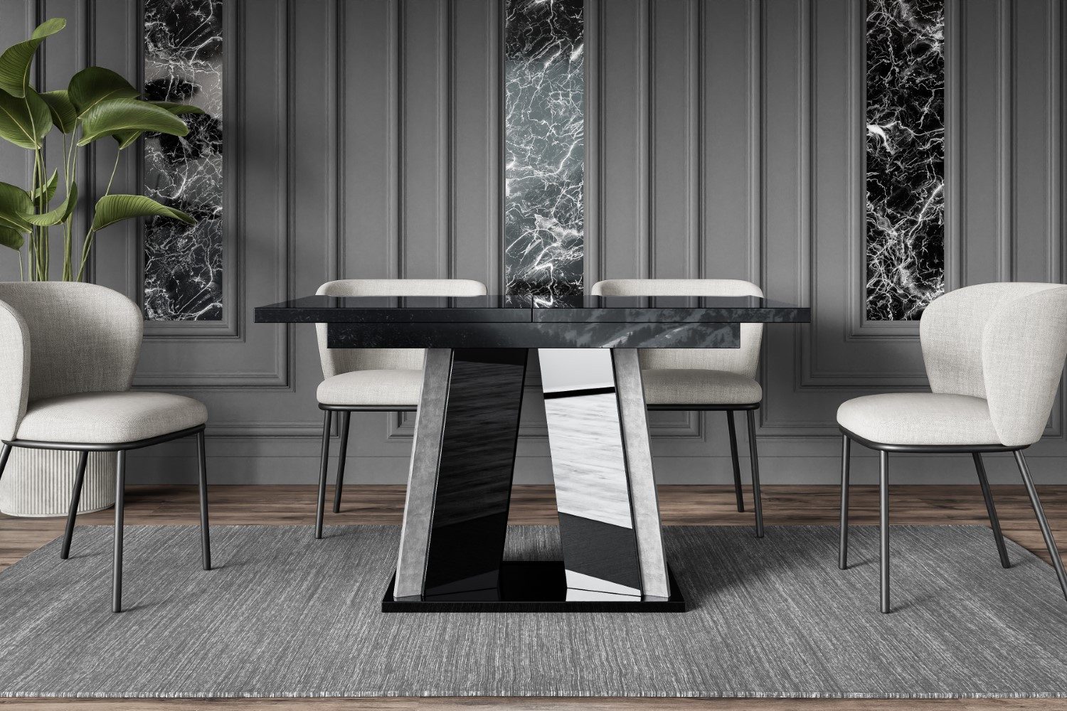 ALTDECOR Esstisch BRIO (Esstisch ausziehbar, Esszimmertische, günstig online kaufen