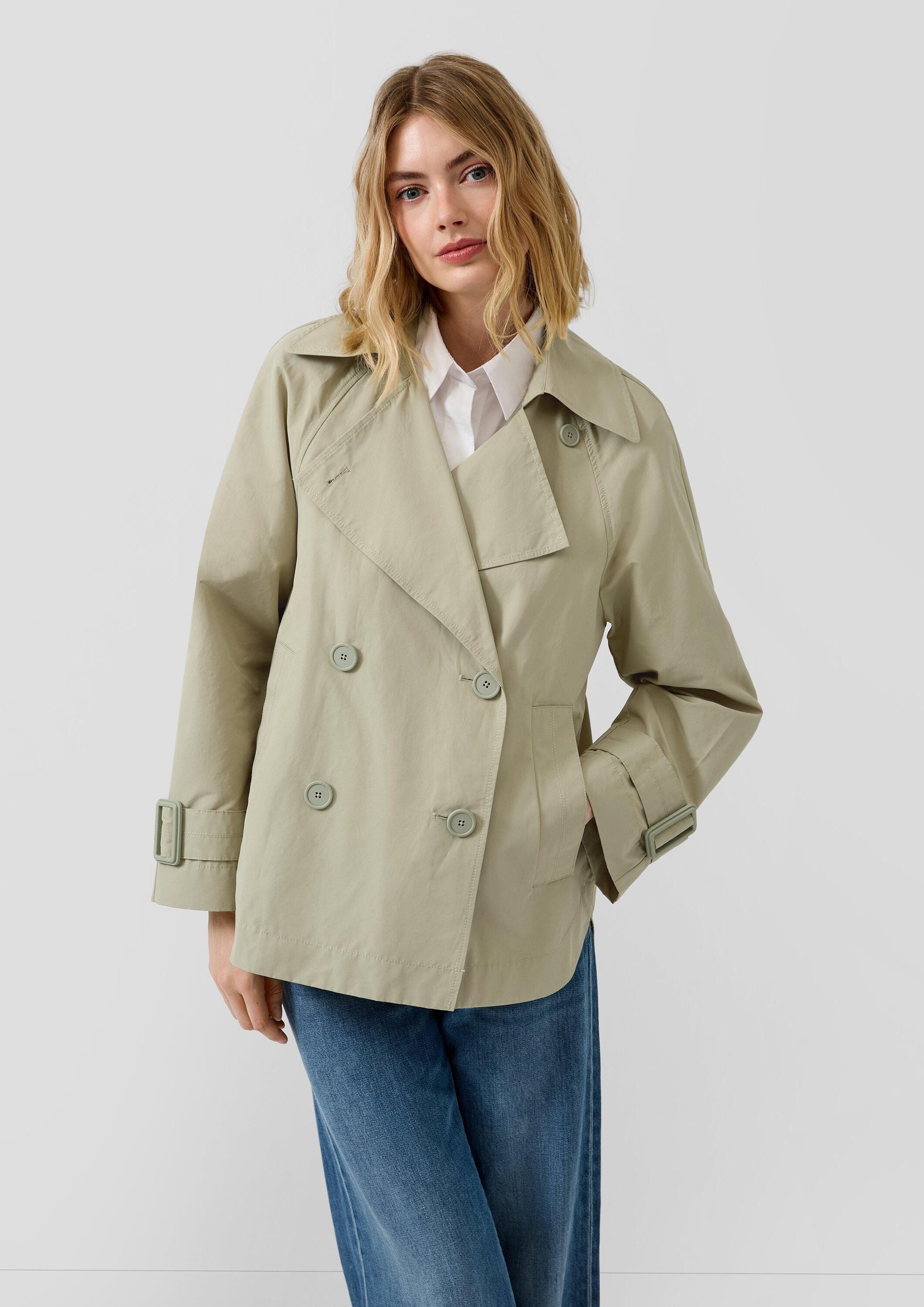 s.Oliver Funktionsjacke Outdoor-Jacke Cabanjacke im Relaxed Fit mit abgerundetem Saum