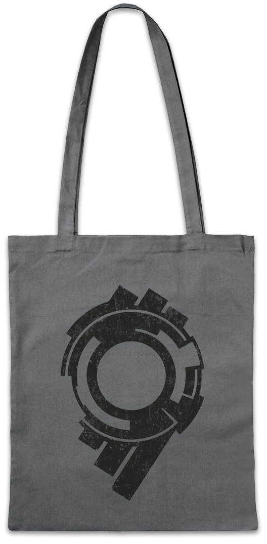 Beuteltasche Section 9 Logo Stofftasche Logo Sign Zeichen Ghost Movie In The Hanka