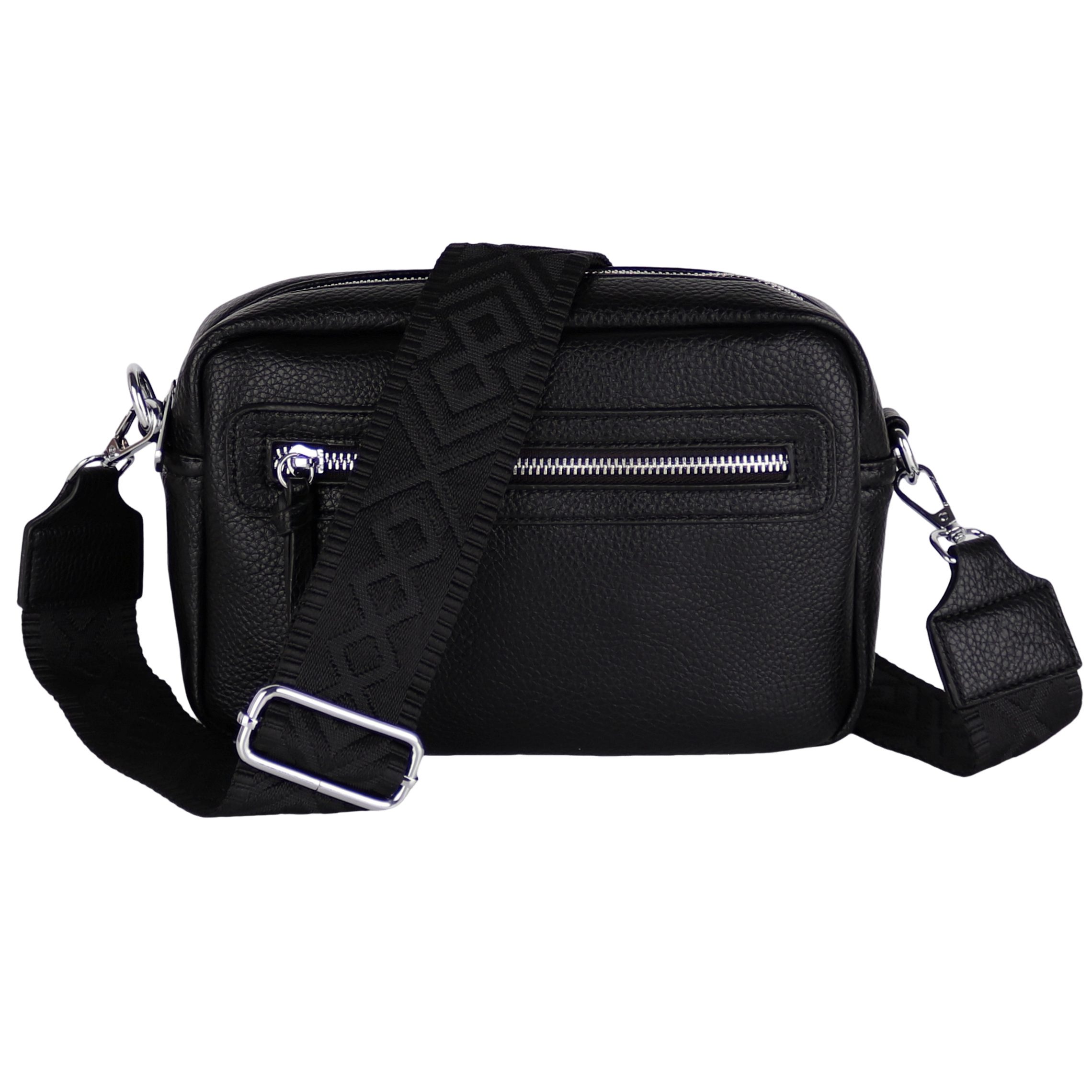 MIRROSI Umhängetasche Damen, Veganleder Crossbody Tasche Bag, Schultertasche (inkl. 1 Münzbeutel und 2 Wechselgurte, 26x16x8cm (BXHXT), gemusterten & verstellbaren Schulterriemen